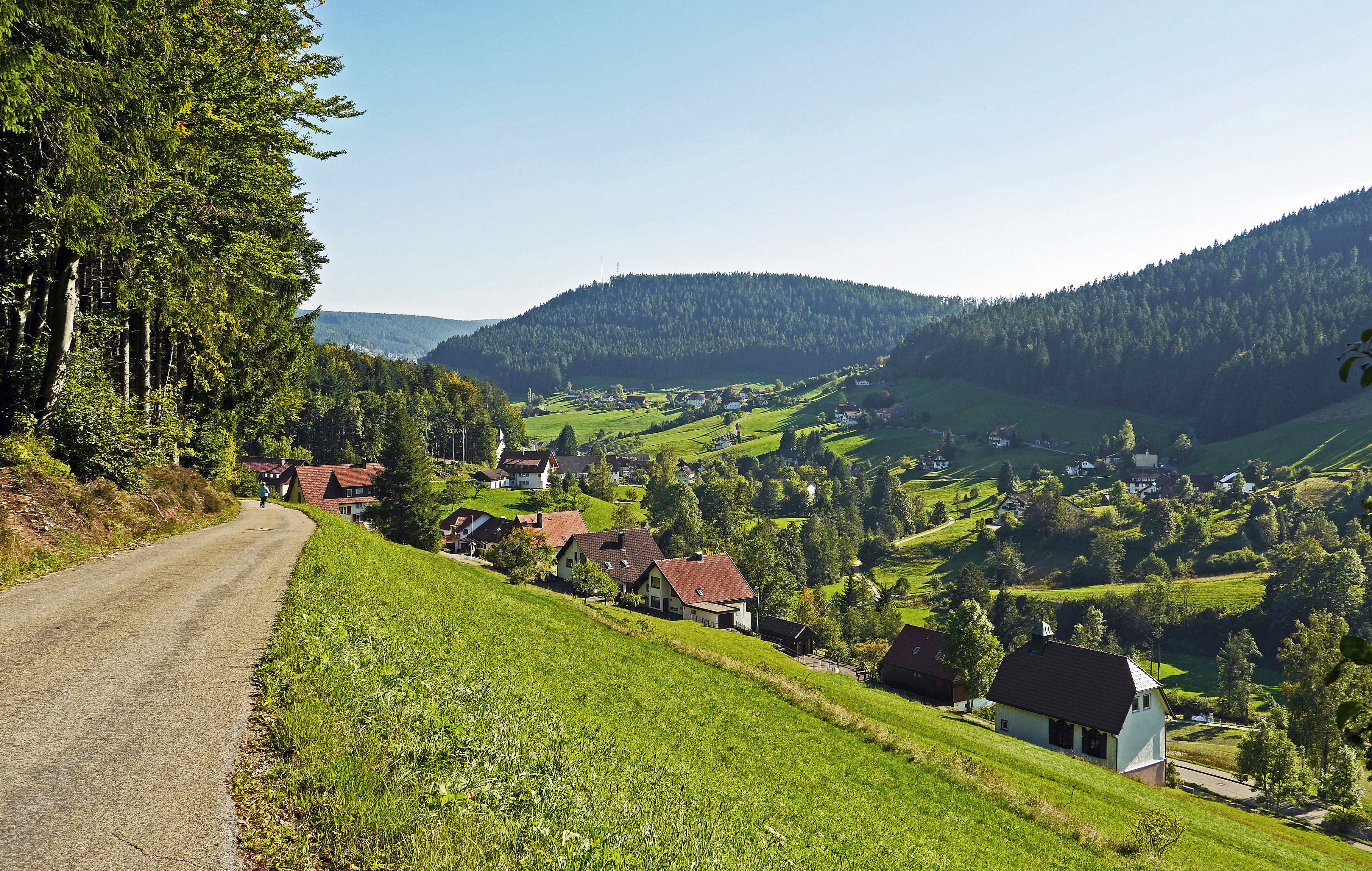 baiersbronn, landscape, frühherbst, hike, non-urban scene, sweet, 4K, hill, photography, nature, land, tree, rural Scene, no people, region freudenstadt, HD Wallpaper