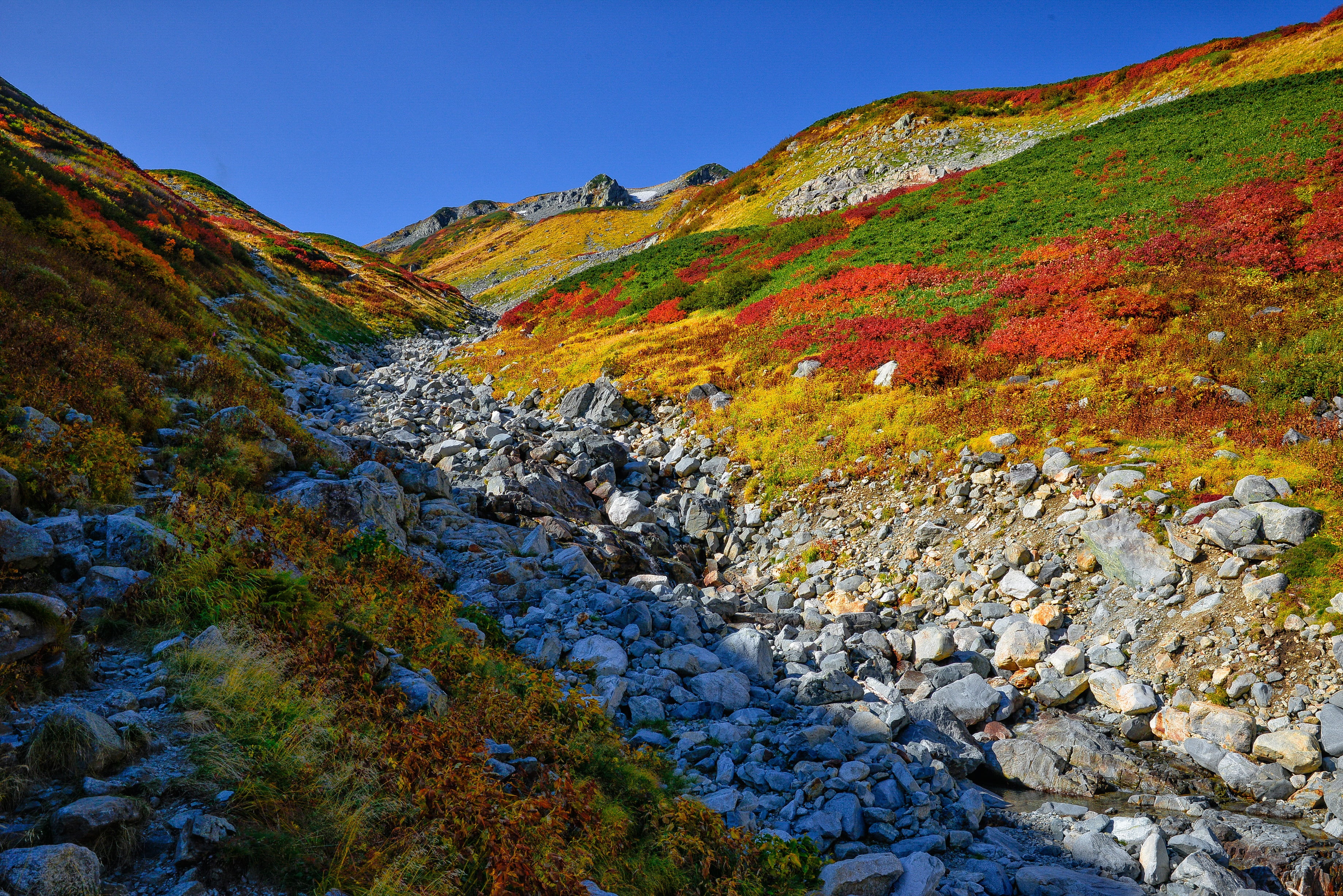 rock, wilderness, japan, autumn, multi colored, landscape, mountain, tranquility, no people, scenics - nature, sky, northern alps, environment, solid, form of the gloss, HD Wallpaper