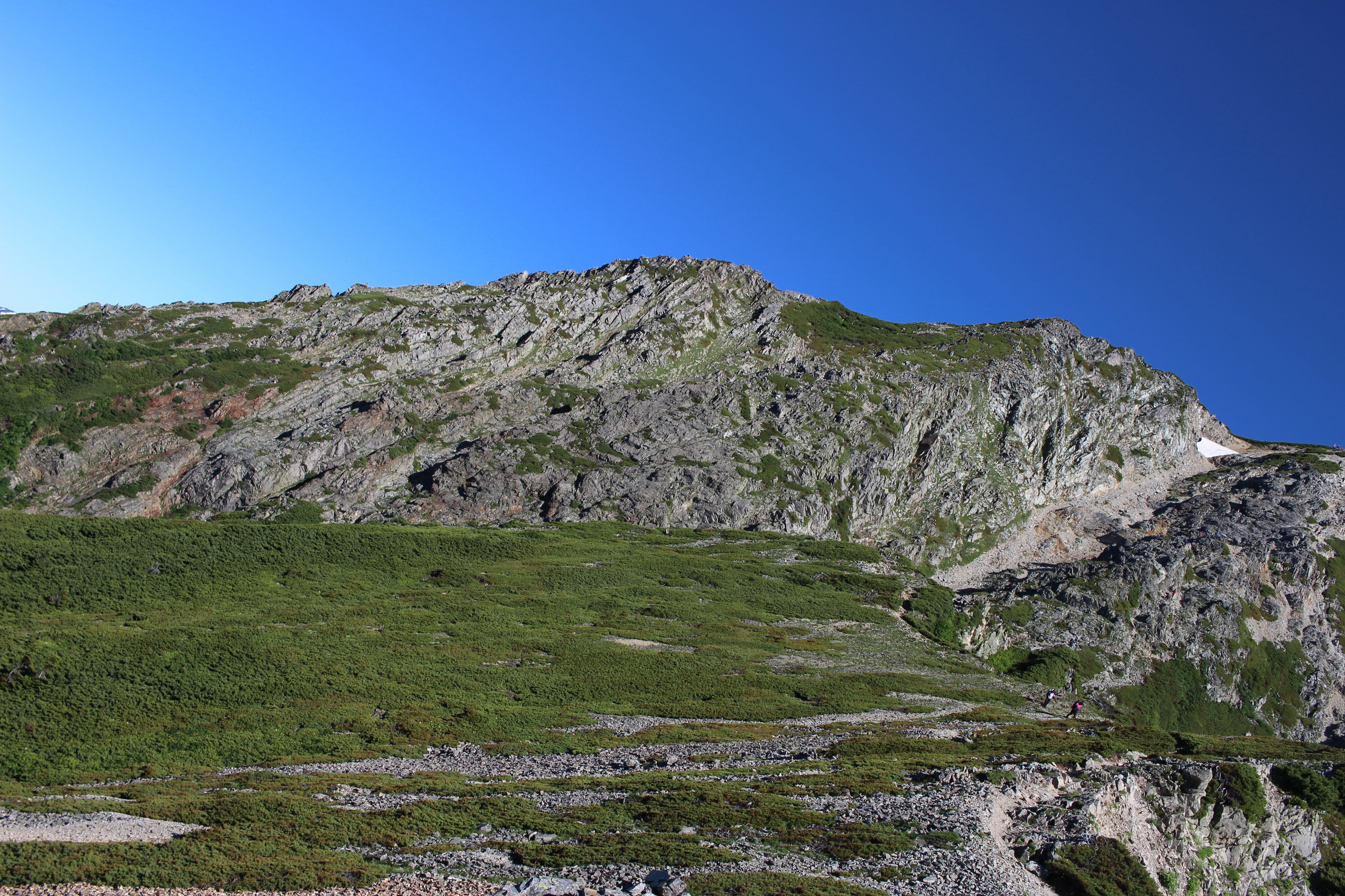 tranquil scene, natural, eroded, tateyama, japanese, rock - object, sport, mountain, solid, day, plant, nature, snow mountain, mountain range, 5K, trail, HD Wallpaper