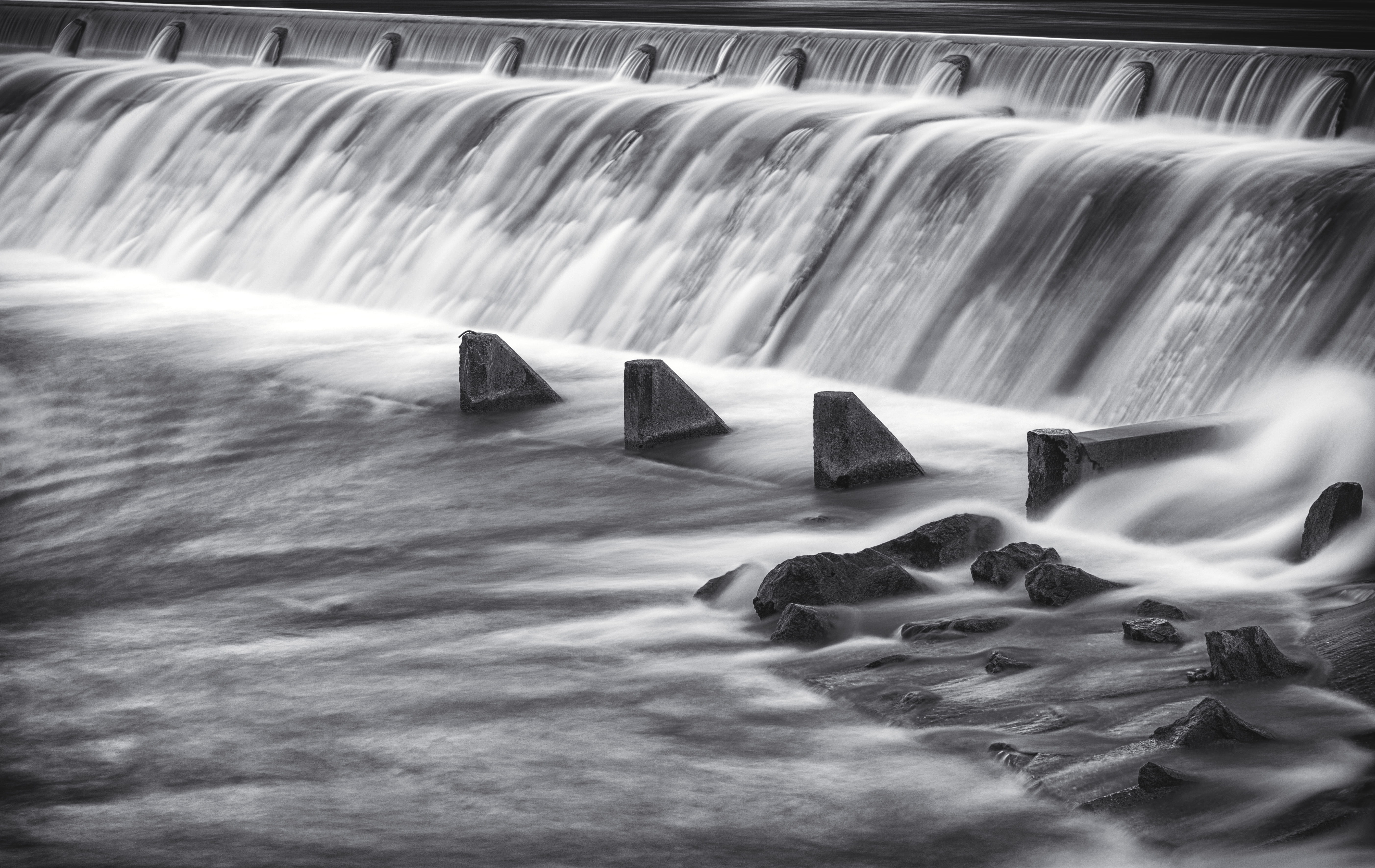 repition, beauty in nature, long exposure, flowing water, water, outdoors, stones, scenics - nature, day, reutte, power in nature, aquatic sport, sport, HD Wallpaper