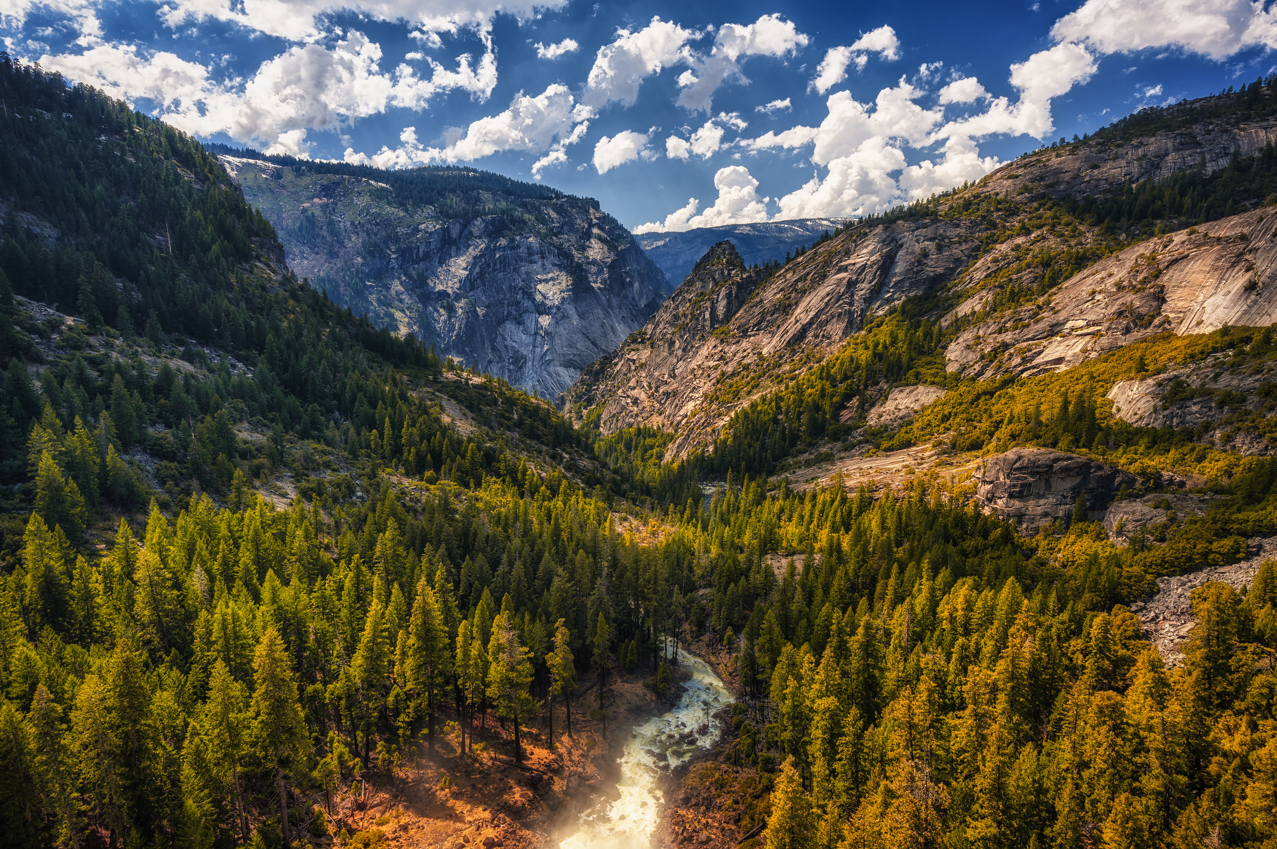 land, tranquility, day, clouds, nature, mountains, for, coniferous tree, the sky, no people, beauty in nature, formation, USA, environment, CA, outdoors, HD Wallpaper