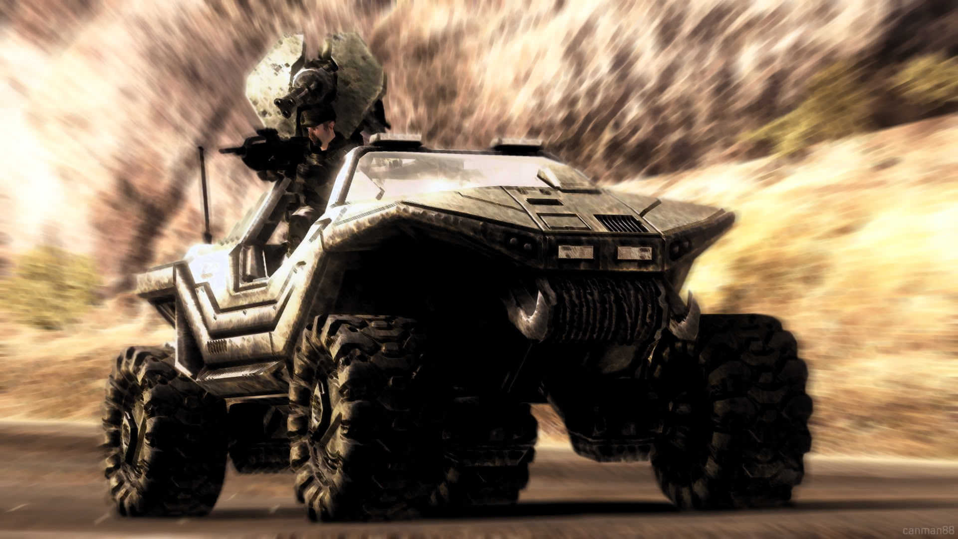 halo, warthog, 1080P, hd, video games, HD Wallpaper