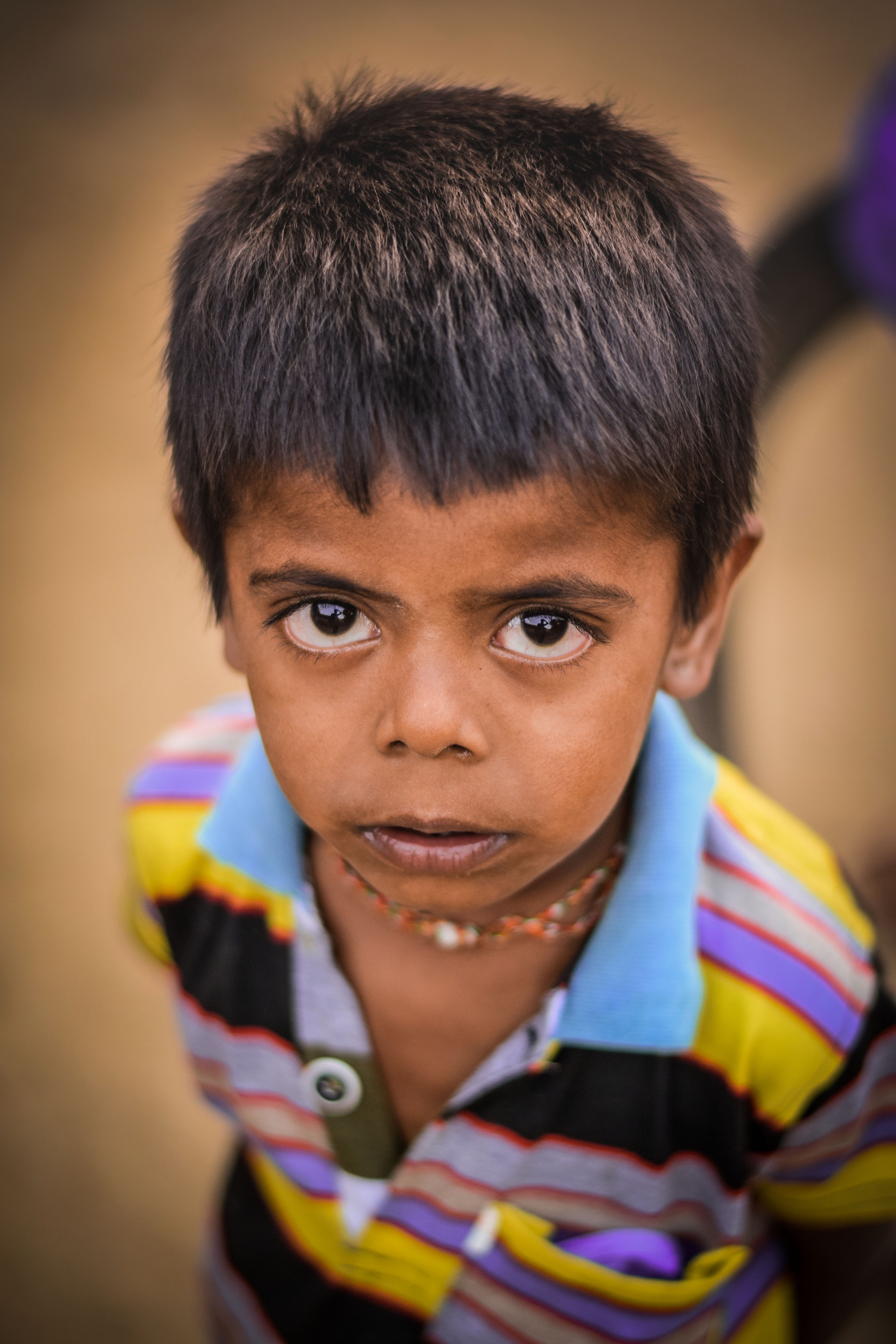 maharashtra, men, portrait, casual clothing, happiness, one person, love, indoors, look, eyes, photography, child, males, face, close-up, 5K, human, innocence, Phone HD Wallpaper