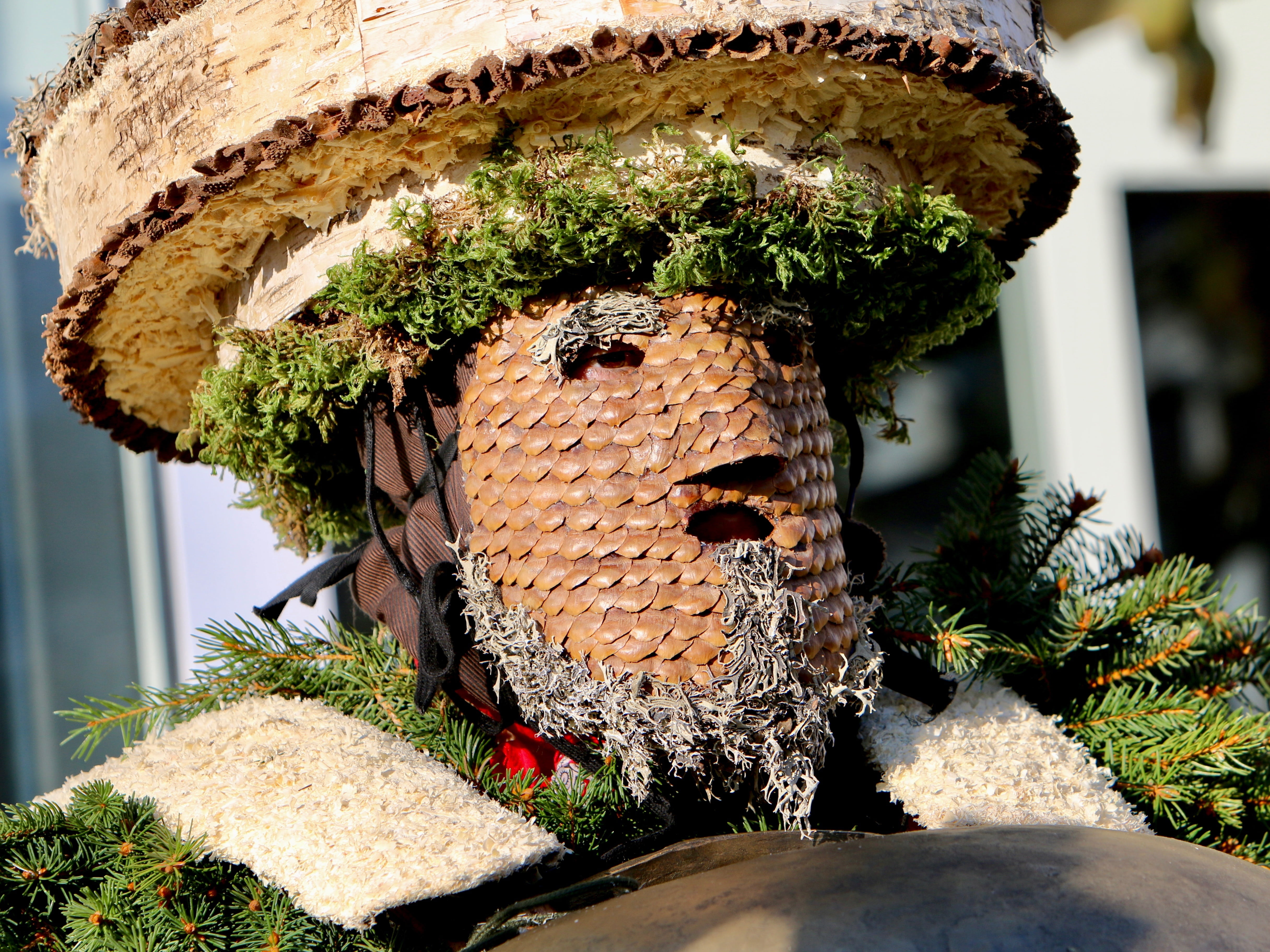 creativity, decoration, tree, day, built structure, holly, art and craft, outdoors, close-up, no people, pinecone scales, architecture, craft, solid, appenzell, HD Wallpaper