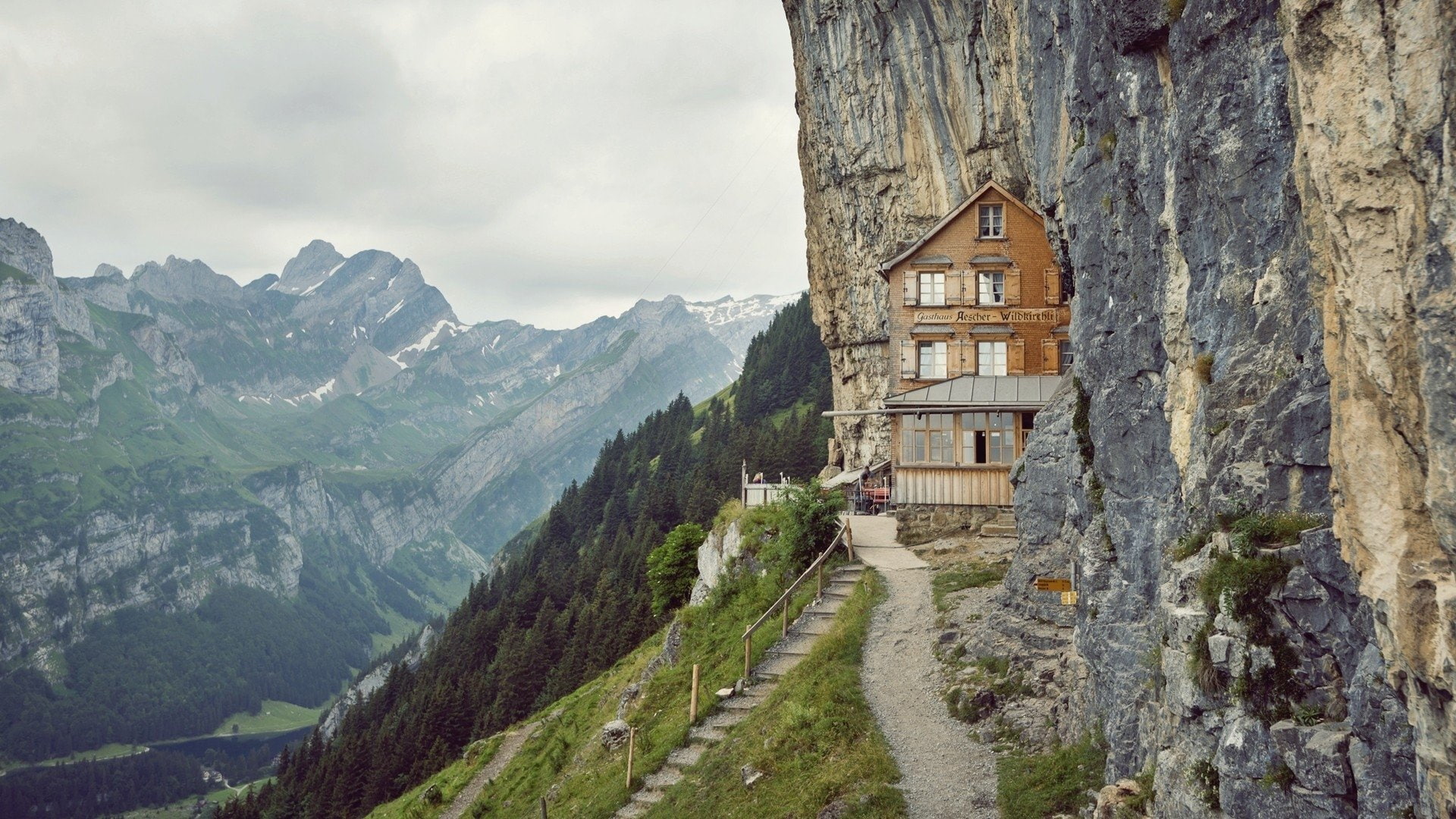 Man Made, 1080P, Aescher Guesthouse, HD Wallpaper