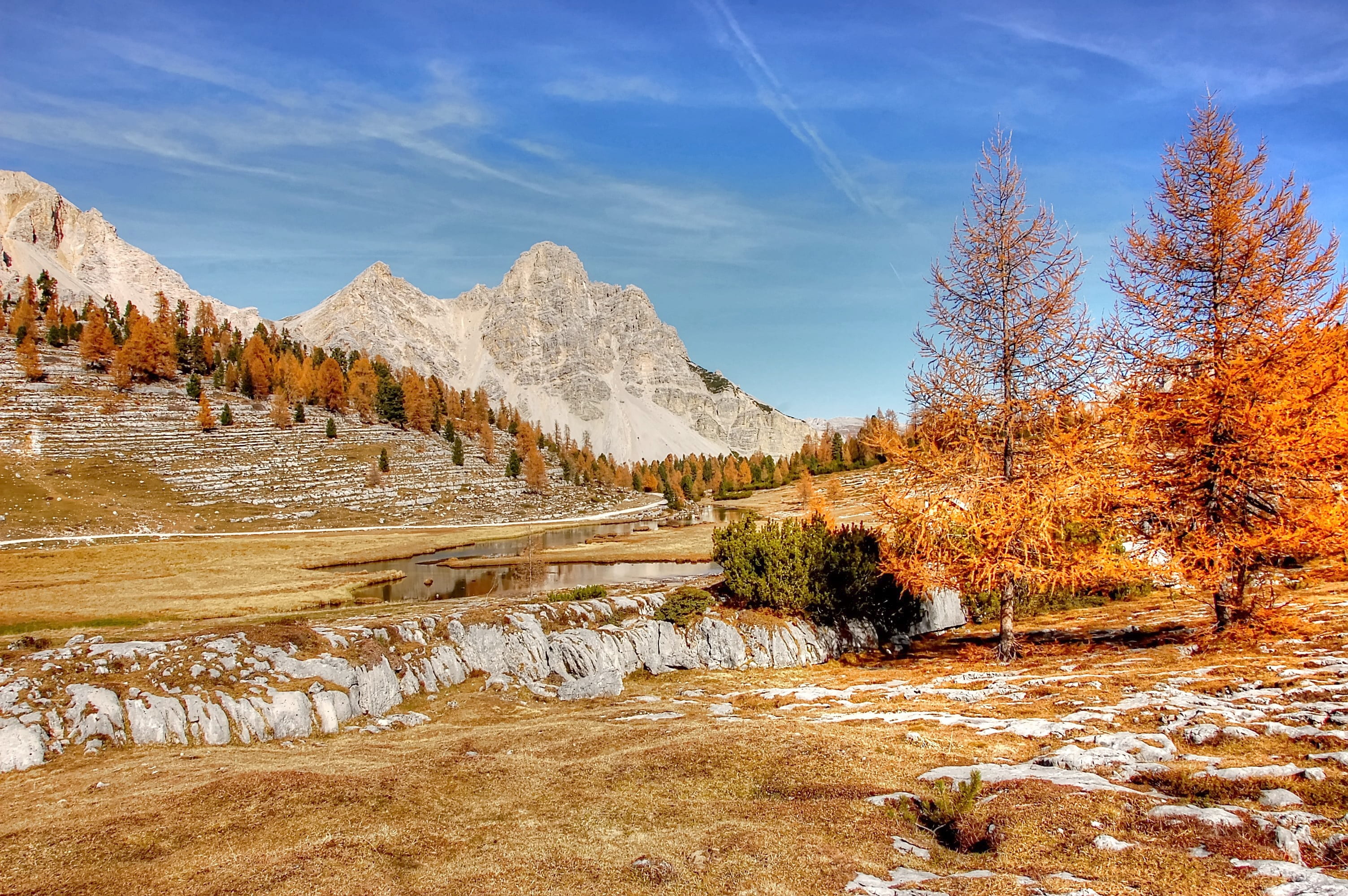 clouds, water, non-urban scene, forest, fanes, pine tree, travel destinations, mountain landscape, environment, mountain peak, 2K, tranquil scene, cloud - sky, HD Wallpaper