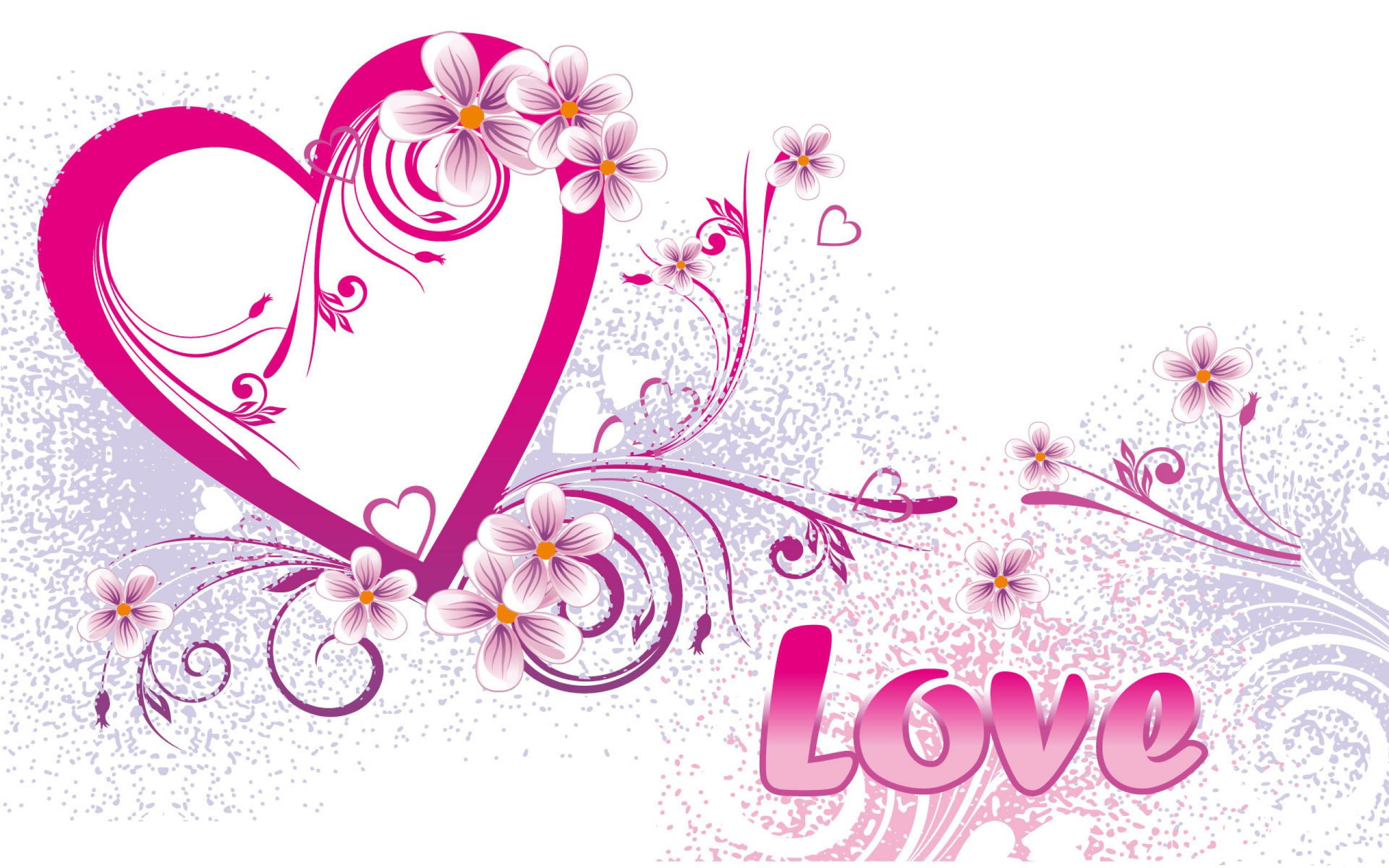 heart, 2K, love, artwork, background, white, HD Wallpaper