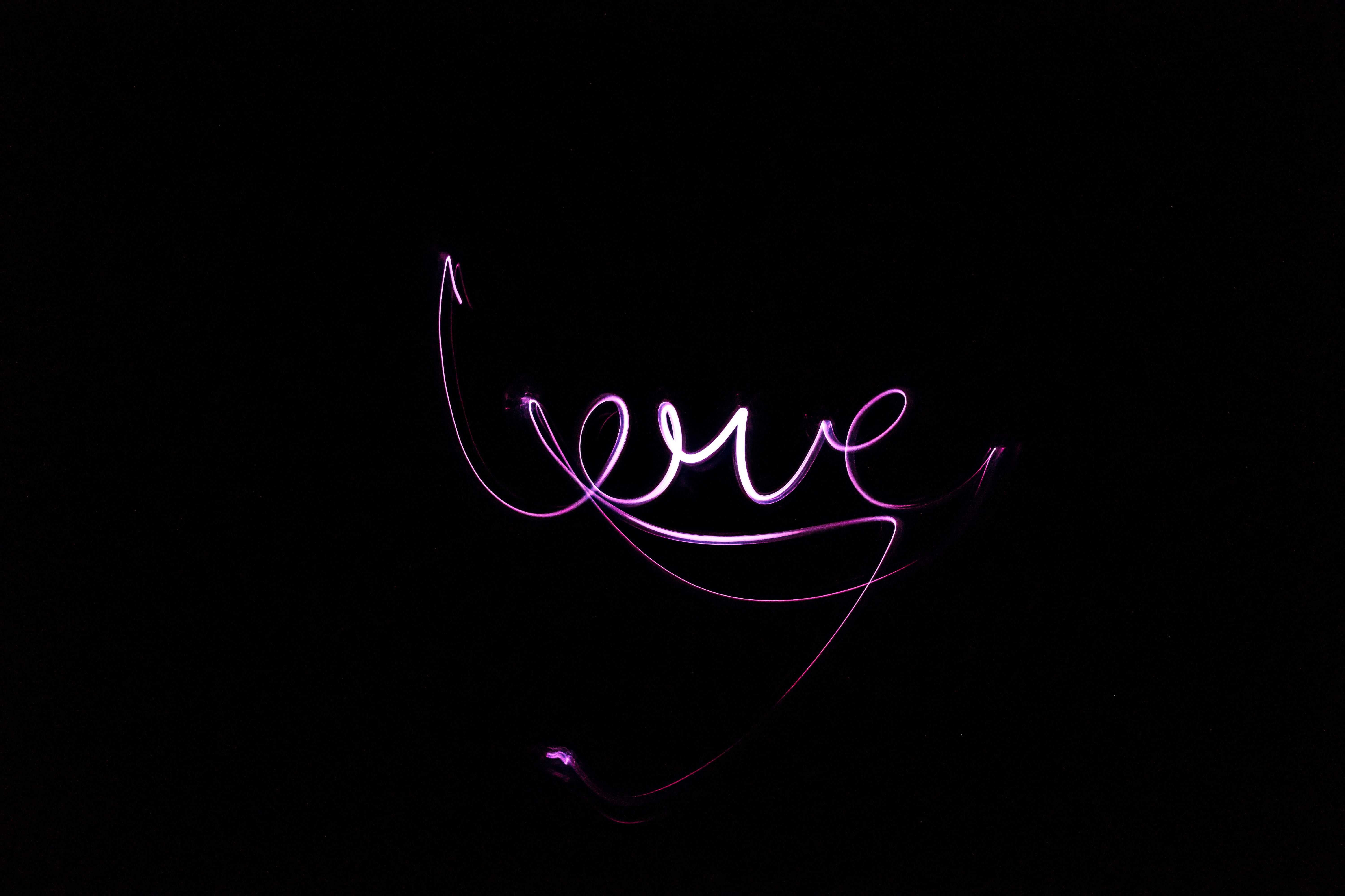 black background, inscription, 5K, text, single word, communication, light - natural phenomenon, neon, no people, close-up, western script, illuminated, HD Wallpaper