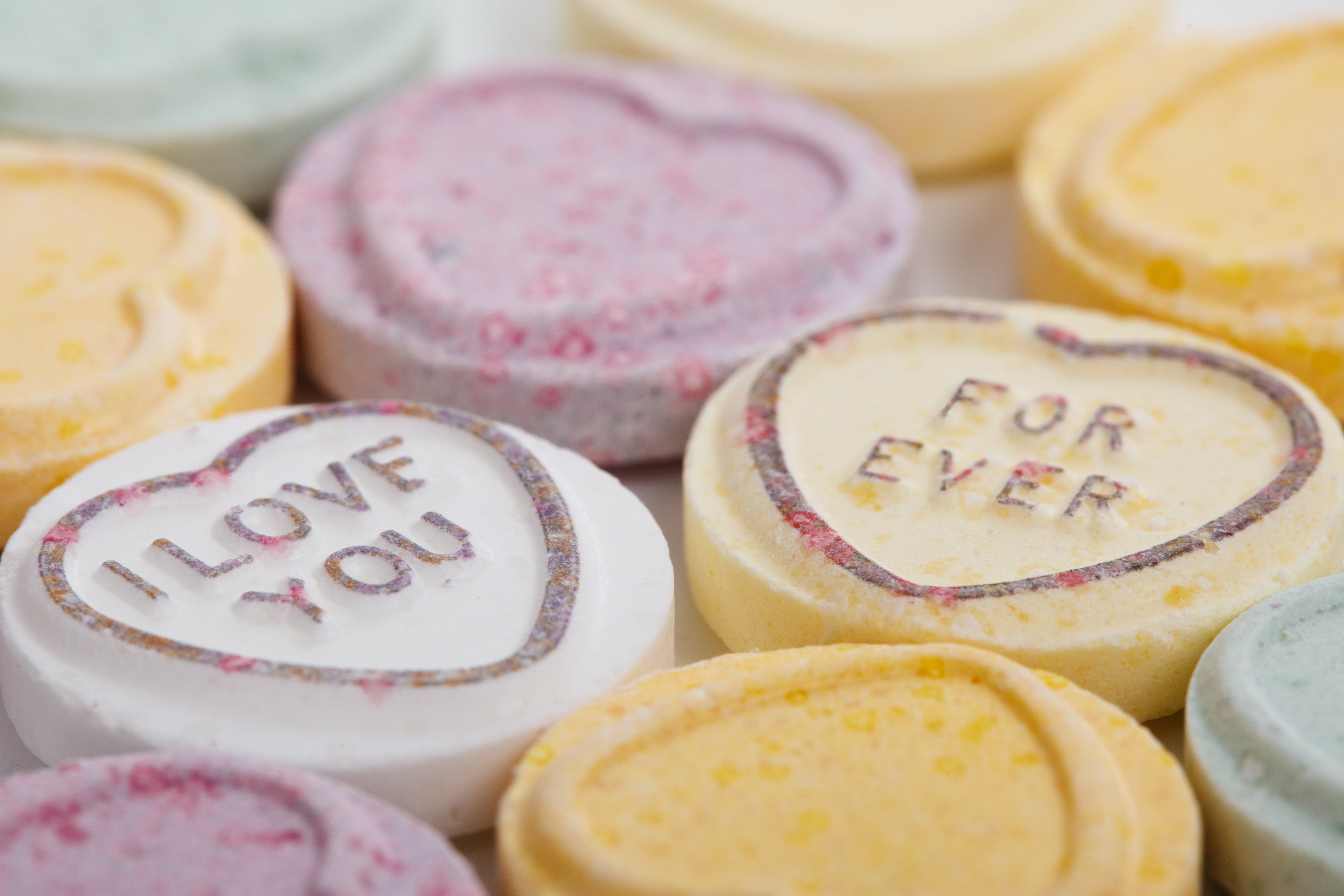pastel colored, celebration, food, candy, selective focus, valentines, group of objects, yummy, taste, valentine, soap, pink color, lot, treat, high angle view, HD Wallpaper