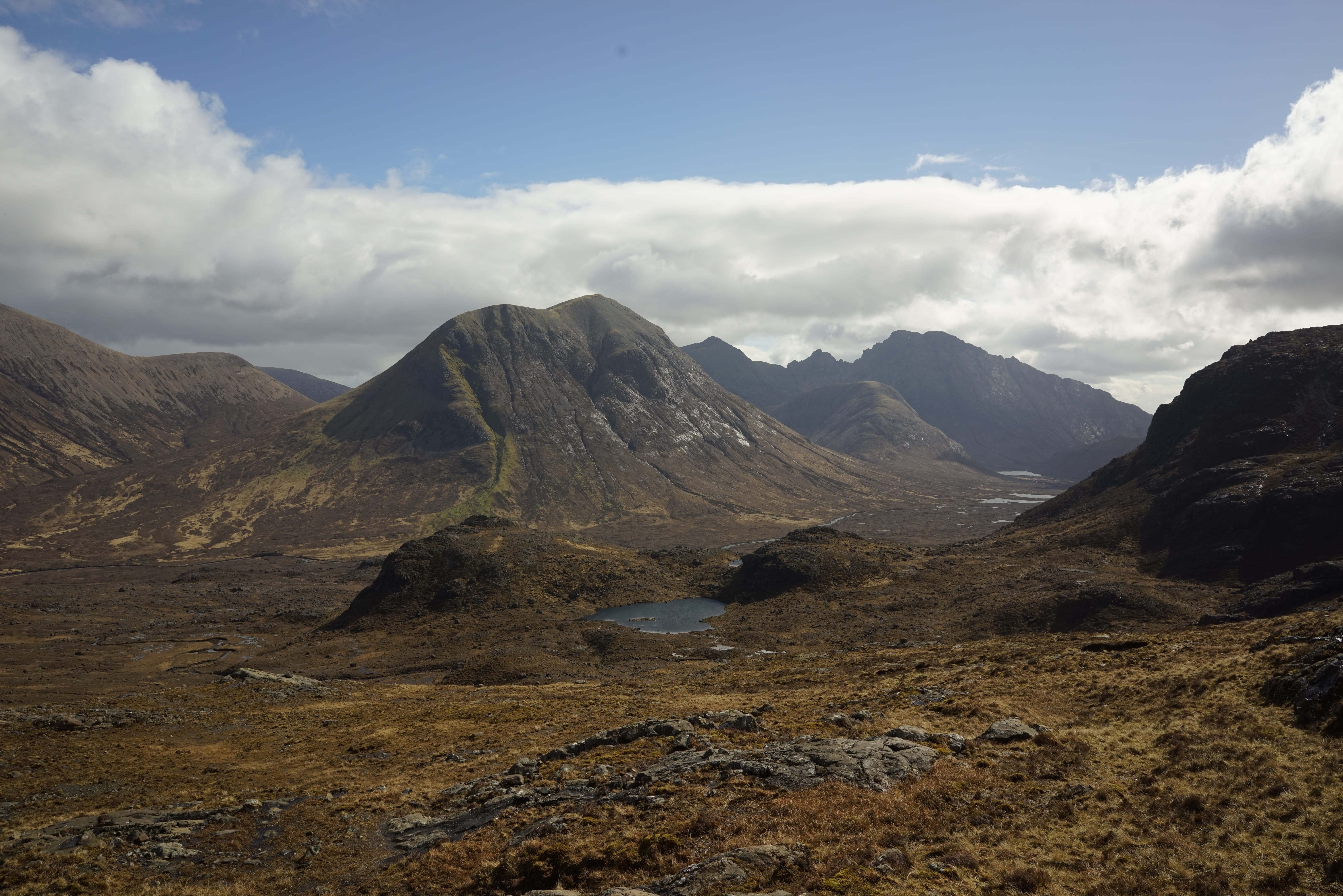 cloud - sky, physical geography, tranquility, nature, no people, scotland, hiking, outdoors, environment, tranquil scene, skye, 5K, scenics - nature, remote, HD Wallpaper