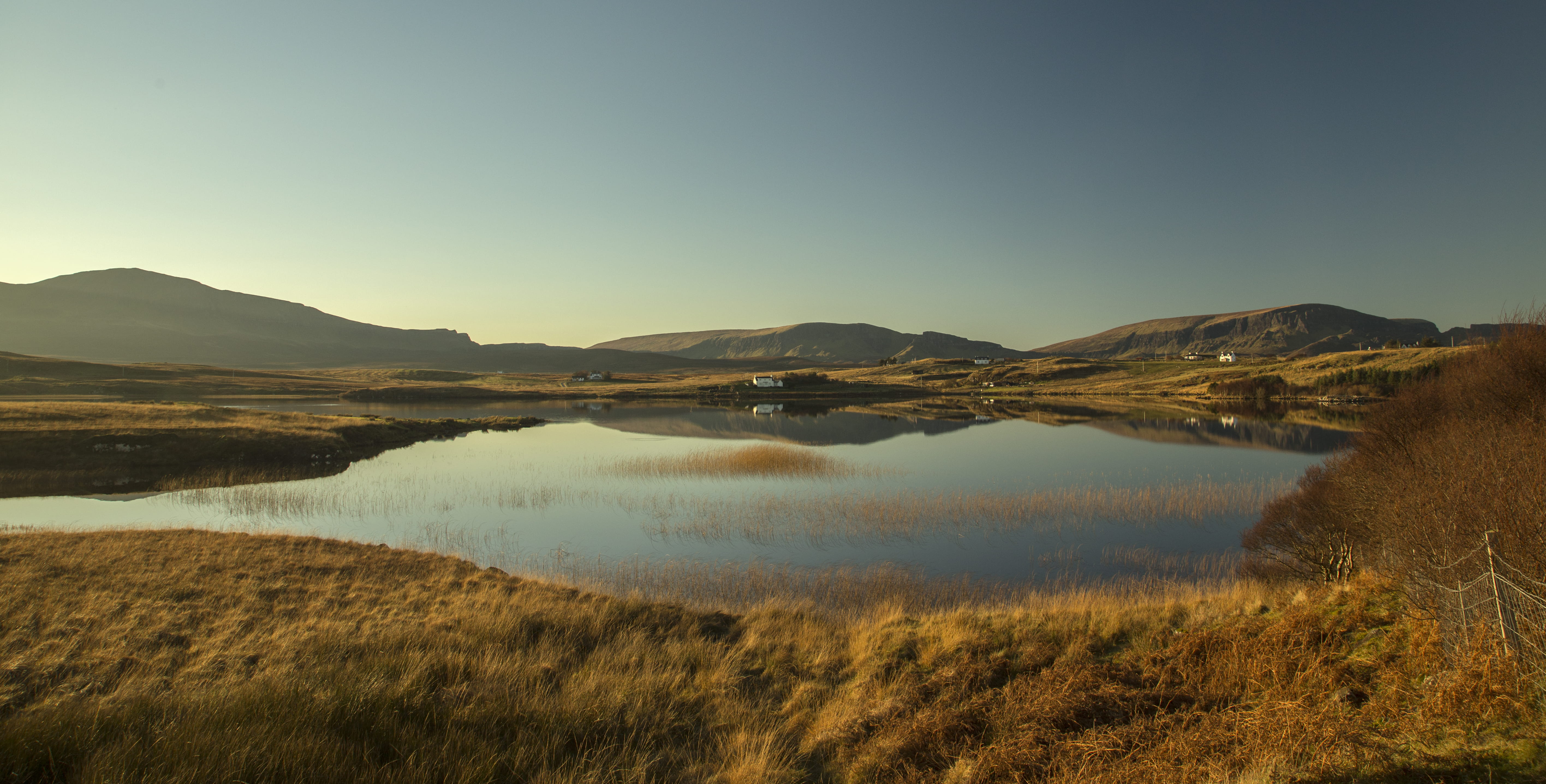 mountain range, land, crofting, mountain, non-urban scene, tranquil scene, trotternish, sky, scotalnd, mountains, isle of skye, water, no people, beauty in nature, HD Wallpaper