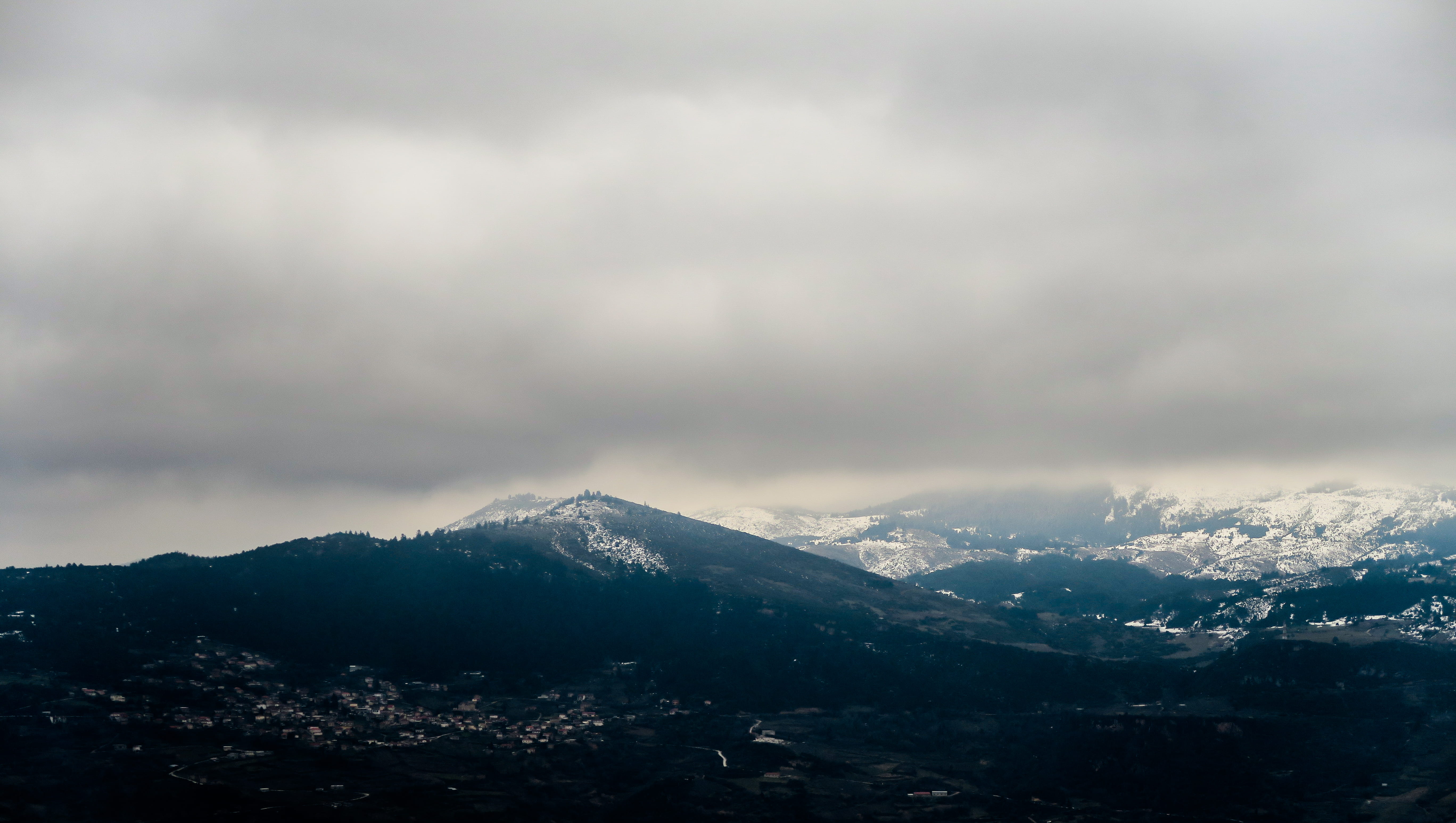 cloudy, tranquil scene, mountain, cloud, fog, travel destinations, rocky, mountain Range, storm, cloud - Sky, nature, outdoors, landscape, 5K, tranquility, HD Wallpaper