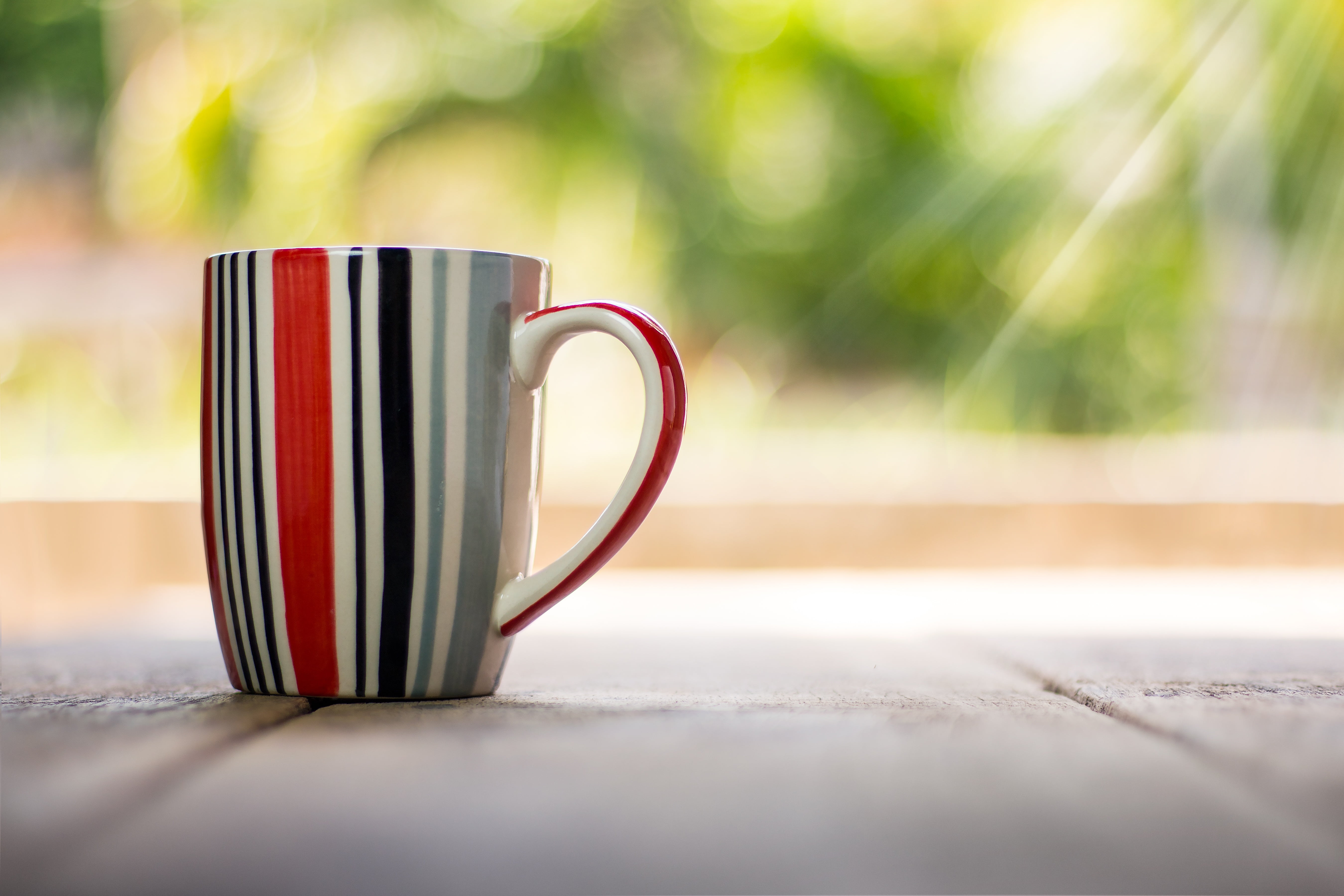 drink, liquid, fresh, close-up, background, drinking, brown, crockery, table, tea cup, top, gray, focus on foreground, cup, coffee cup, bokeh, wood, white, HD Wallpaper