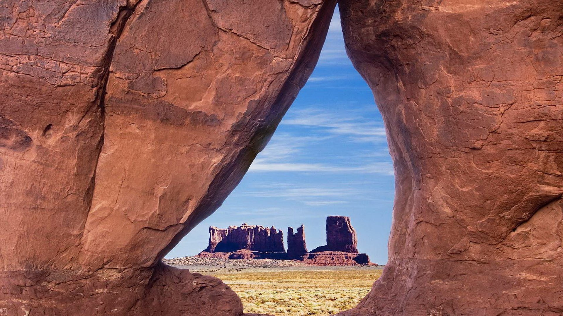sandstone, nature, sky, arid climate, no people, outdoors, landscape, climate, brown, solid, travel destinations, skyscraper, building exterior, day, 1080P, HD Wallpaper