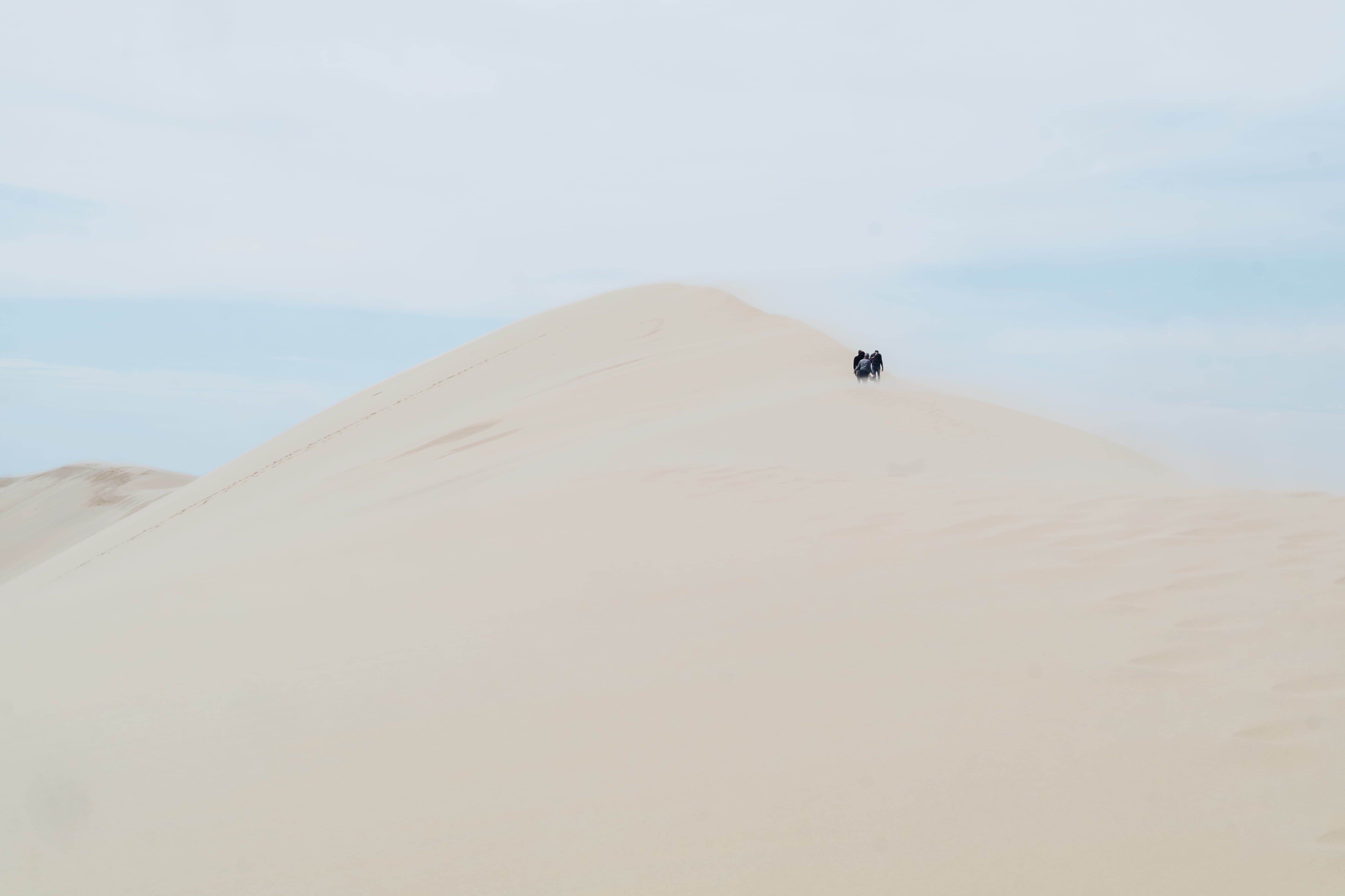 person, landscape, sand, beauty in nature, people, environment, sky, non-urban scene, standing, desert, tranquility, climate, scenics - nature, outdoors, HD Wallpaper