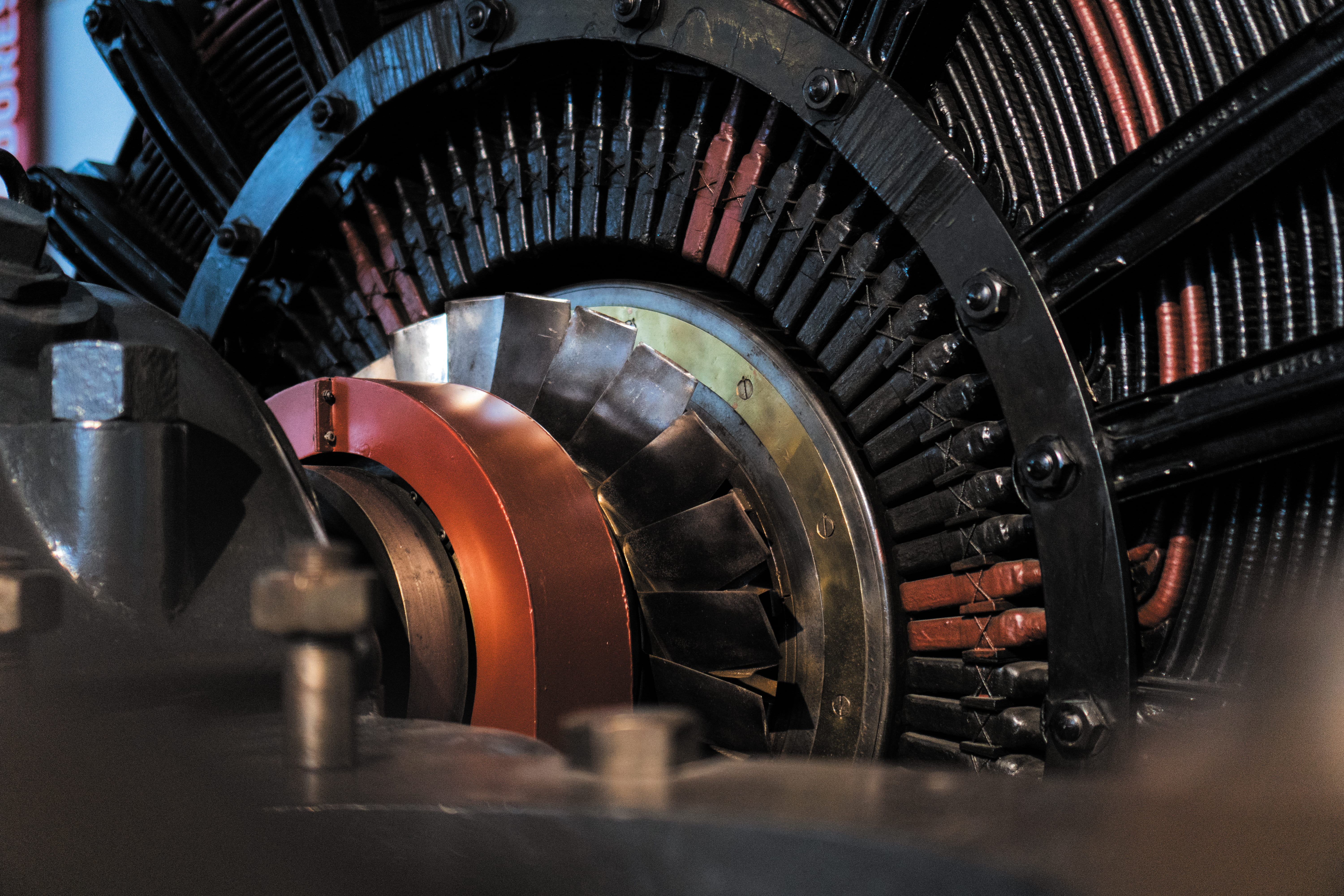 building, architecture, wind turbine, in a row, transportation, 5K, spiral, coil, shape, close-up, tire, no people, technology, engine, manufacturing, HD Wallpaper