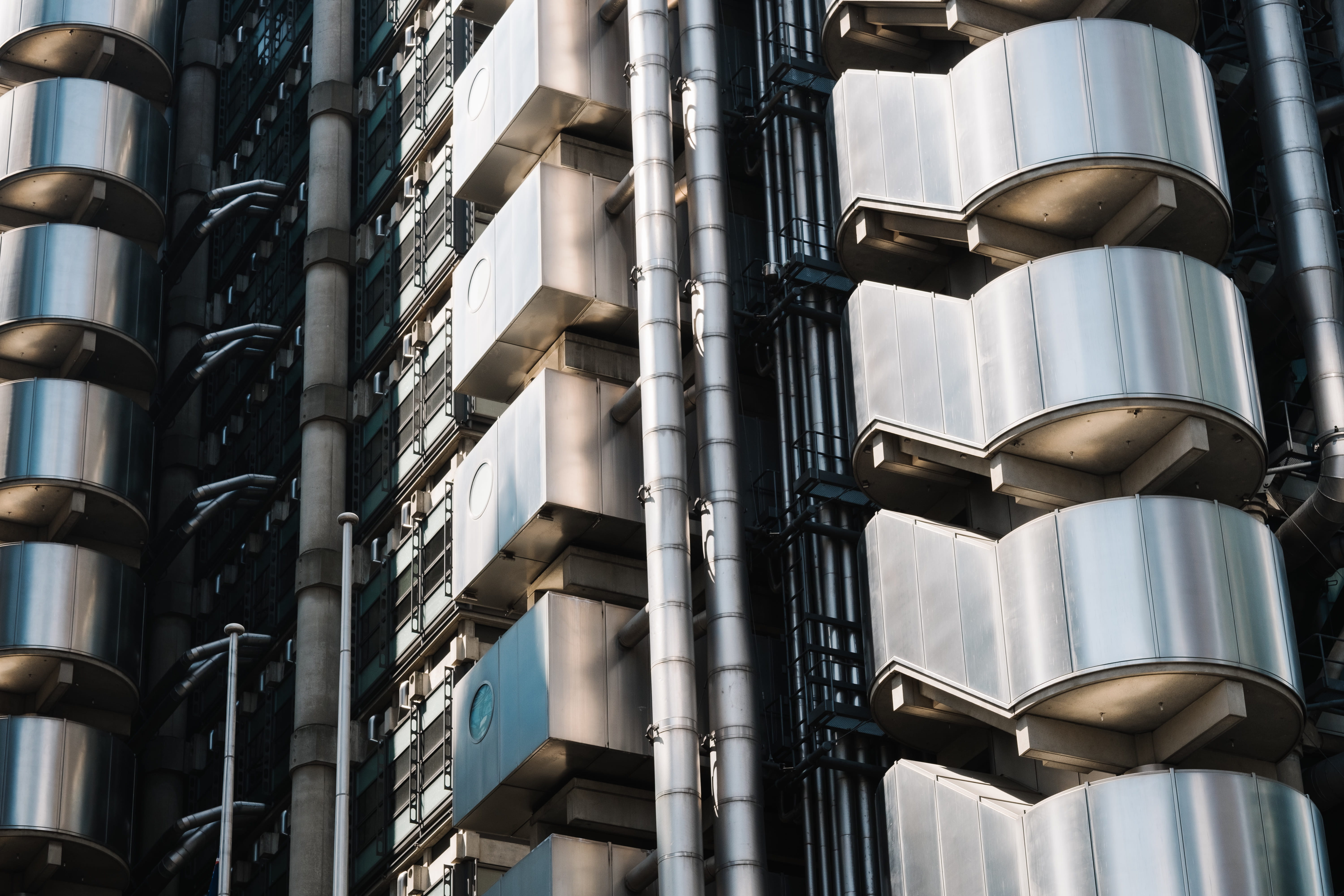 modern, archutecture, balcony, built Structure, modern design, building, steel, 5K, outdoors, business, low, factory, no People, office, architecture, HD Wallpaper
