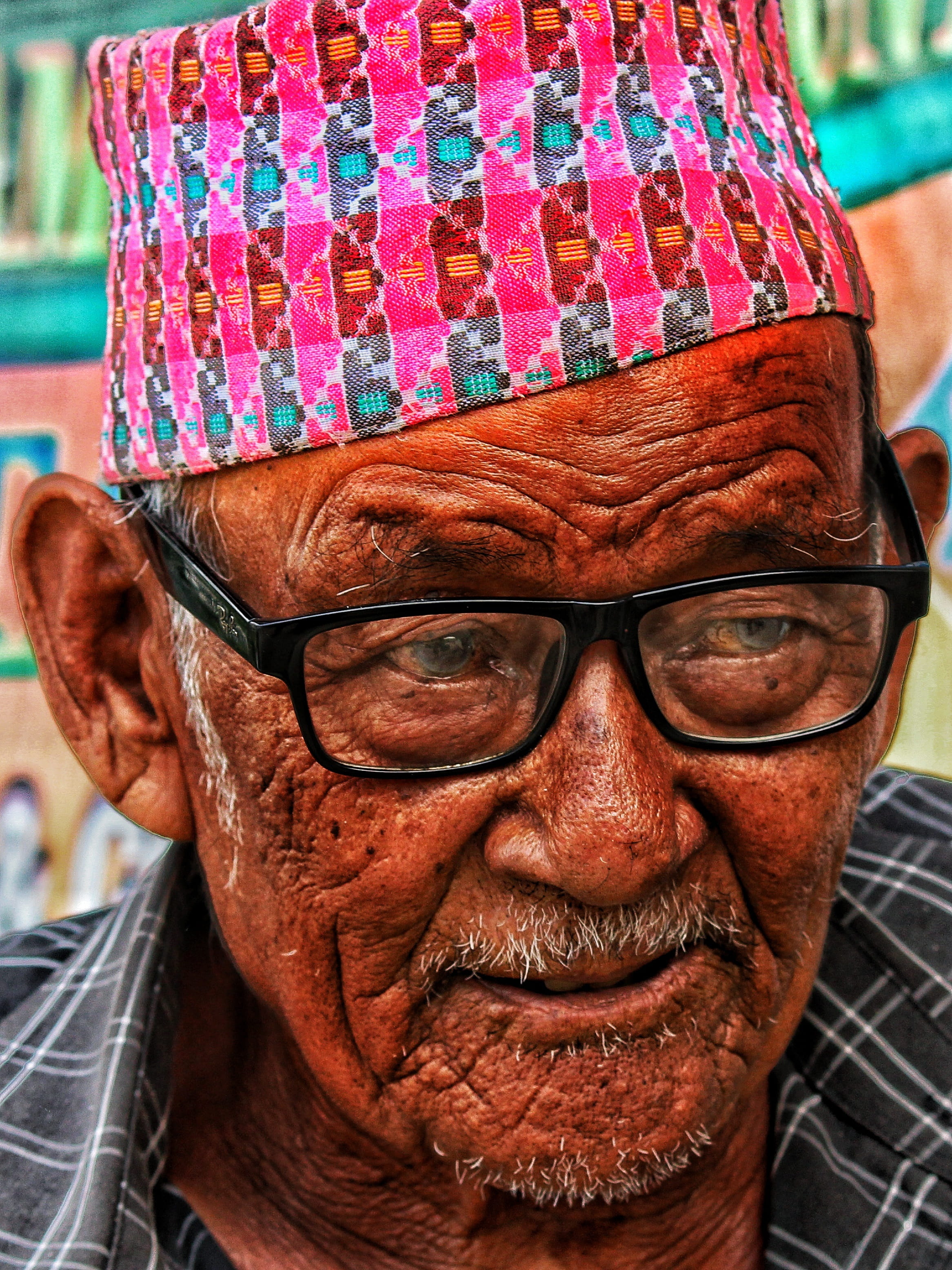 mustache, street, Texture, face old, one man only, senior adult, men, looking at camera, human face, burn, urban, outdoor, front view, guy, focus on foreground, Phone HD Wallpaper