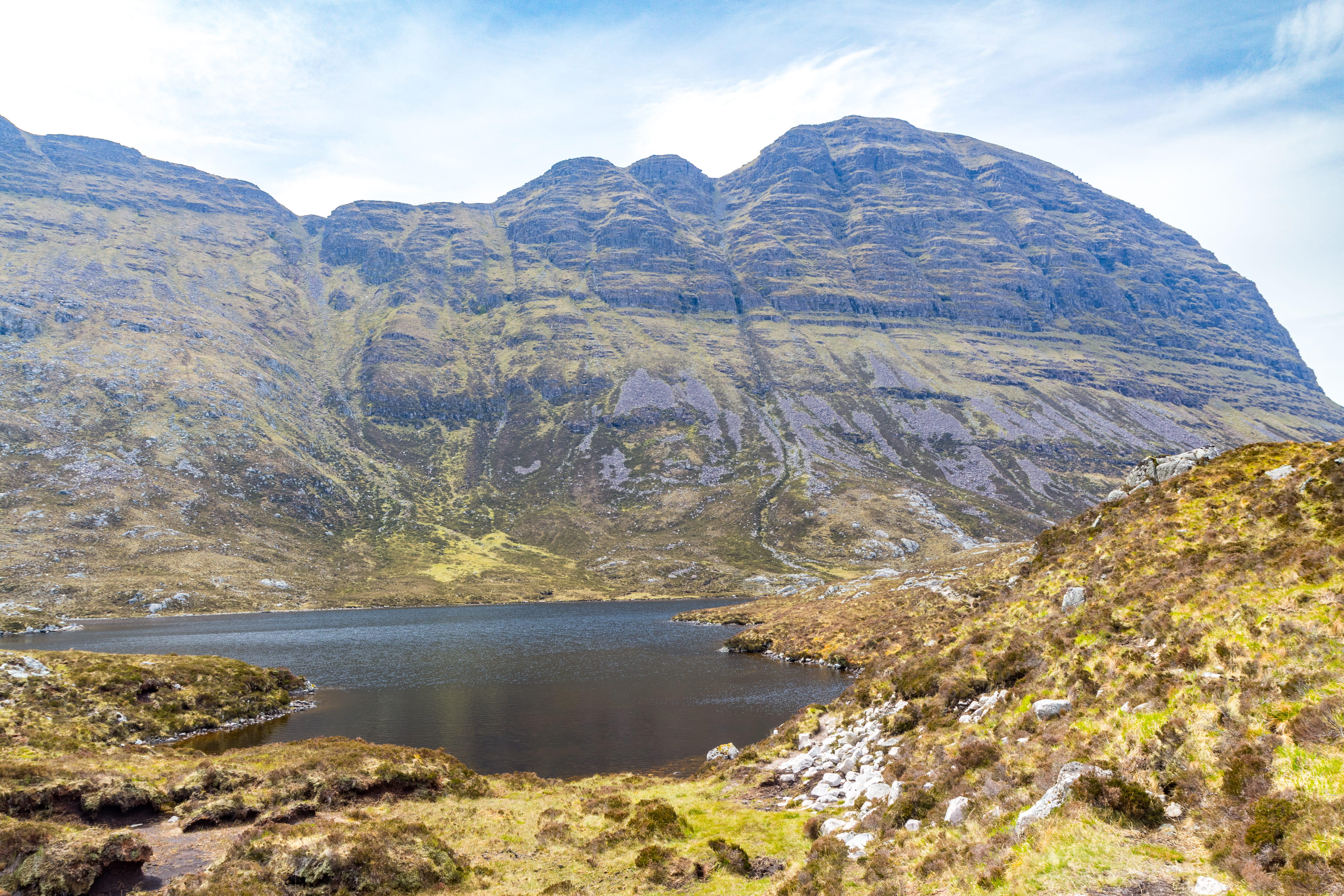nature, 5K, remote, water, united kingdom, suilven, lairg, mountain, formation, scenics - nature, no people, environment, scotland, mountain range, outdoors, HD Wallpaper