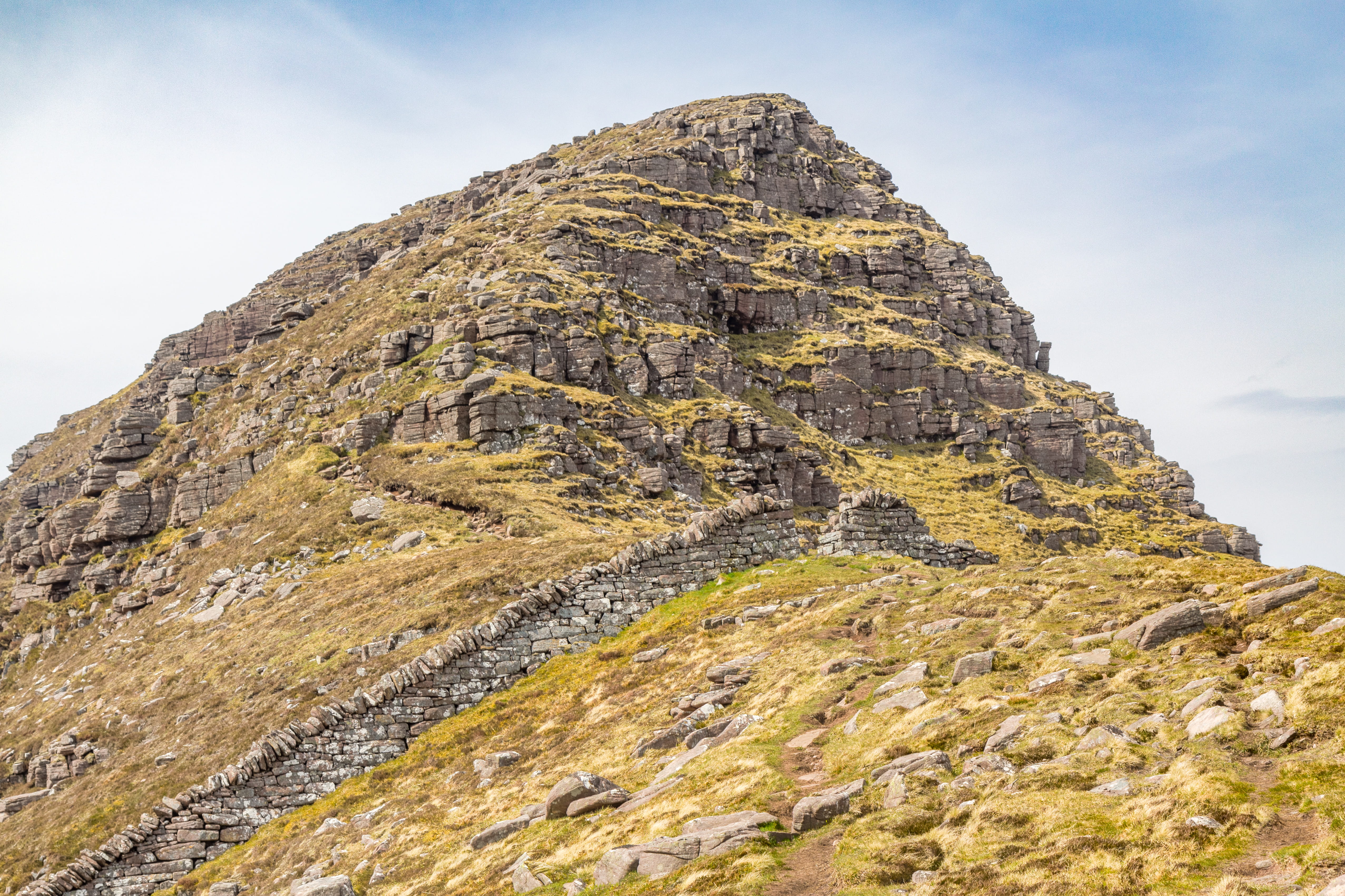 day, 4K, scotland, lairg, lochinver, physical geography, low angle view, formation, outdoors, beauty in nature, eroded, scenics - nature, mountain peak, HD Wallpaper