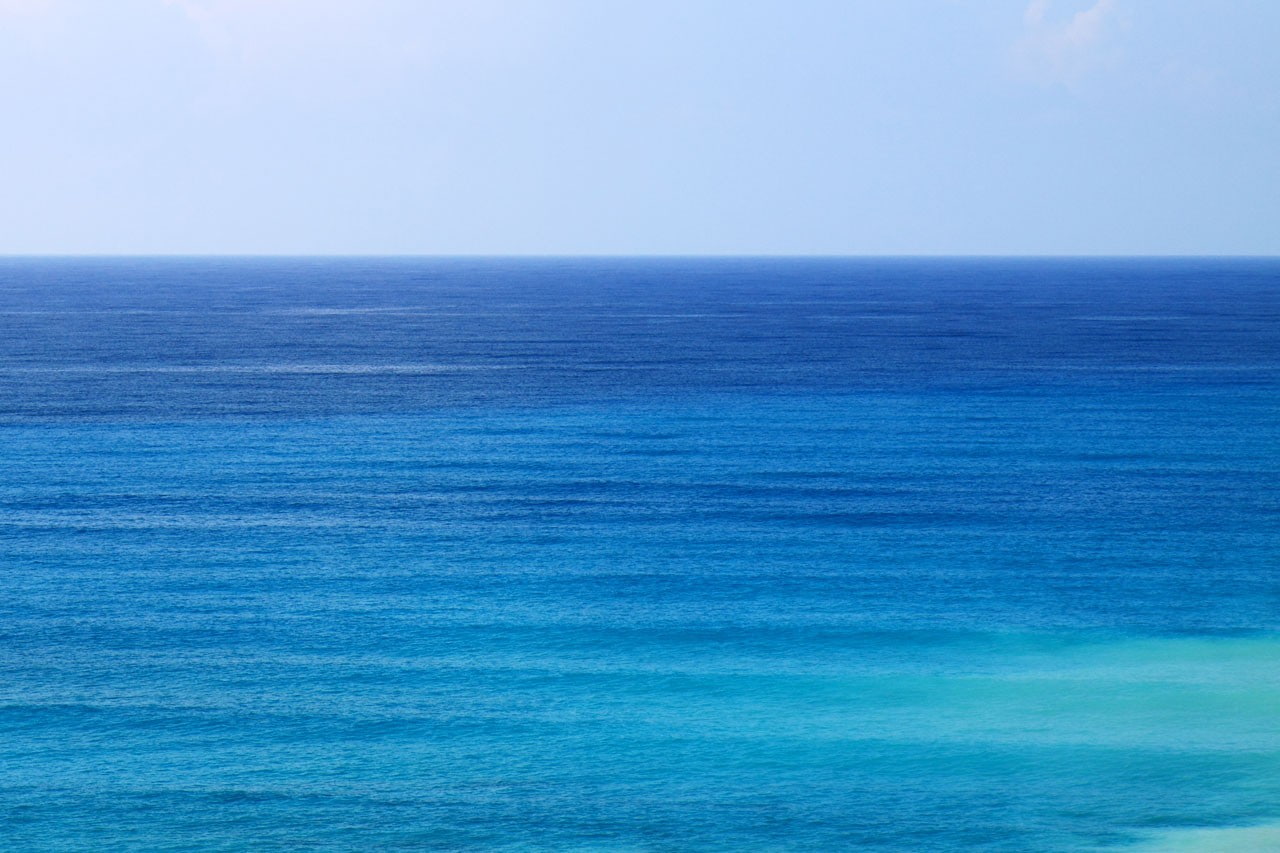 ripples, day, sea, seascape, beauty in nature, texture, tranquility, simple, blue, turquoise colored, nature, no people, waves, horizon, pattern, clear sky, HD Wallpaper