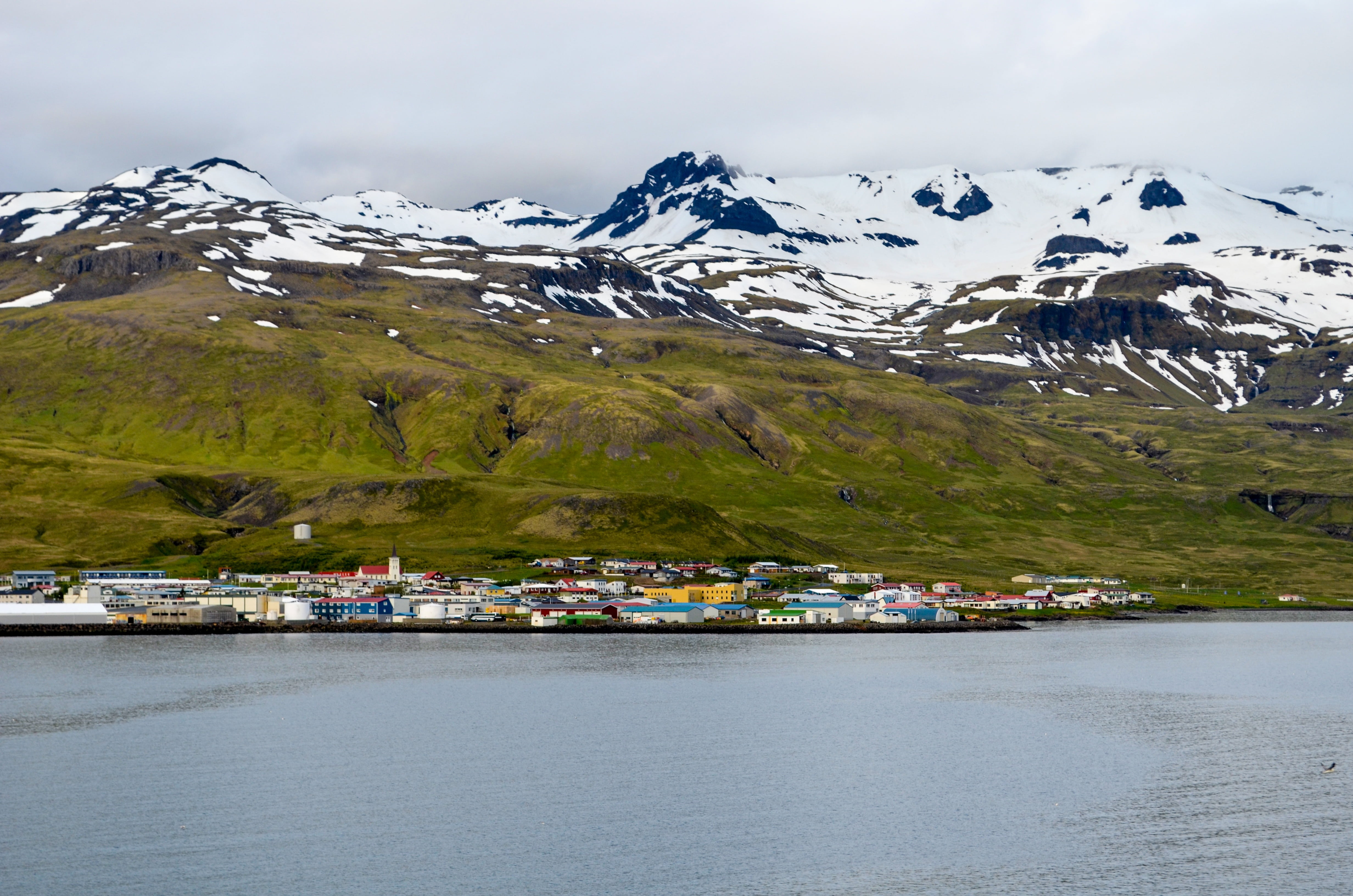 scenics - nature, snowcapped mountain, north pole, mountain, environment, sea, winter, no people, nature, outdoors, cold temperature, water, in the summer, HD Wallpaper