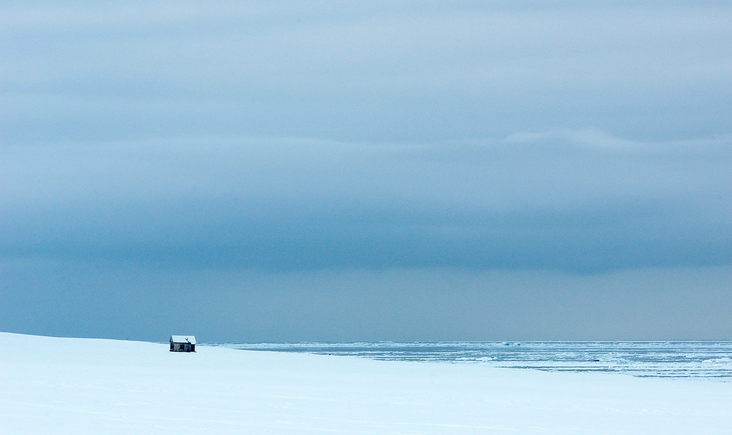 environment, tranquil scene, cloud - sky, spitsbergen, scenics - nature, snow, polar, day, sparse, sky, 2K, svalbard and jan mayen, svalbard, nature, cold temperature, HD Wallpaper