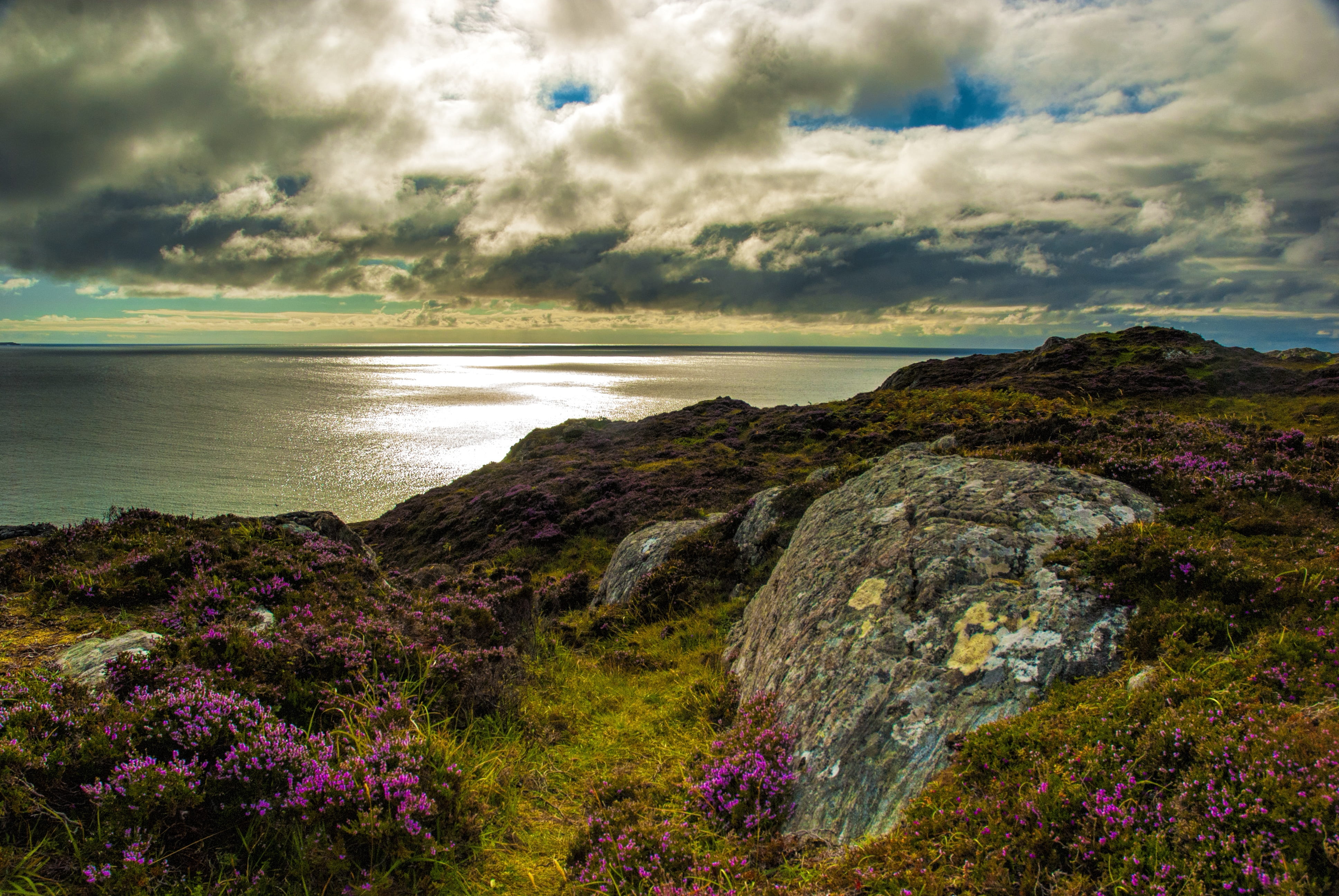 ocean, outdoors, beach, tranquility, scotland, land, sky, surrounded, photography, aerial, beauty in nature, scenics - nature, loch, natural, tranquil scene, HD Wallpaper