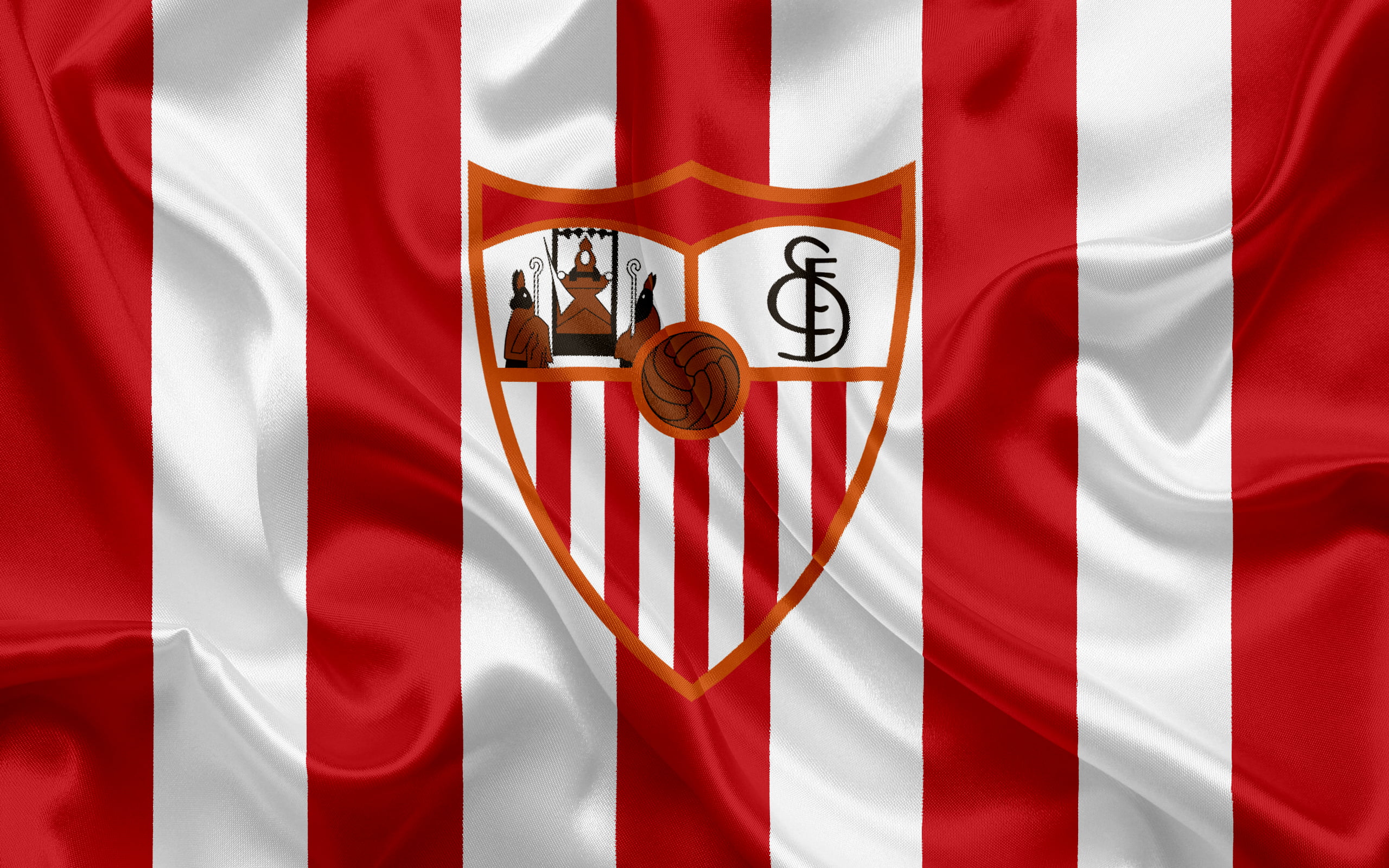 Sevilla FC, Logo, 2K, Soccer, Emblem, HD Wallpaper
