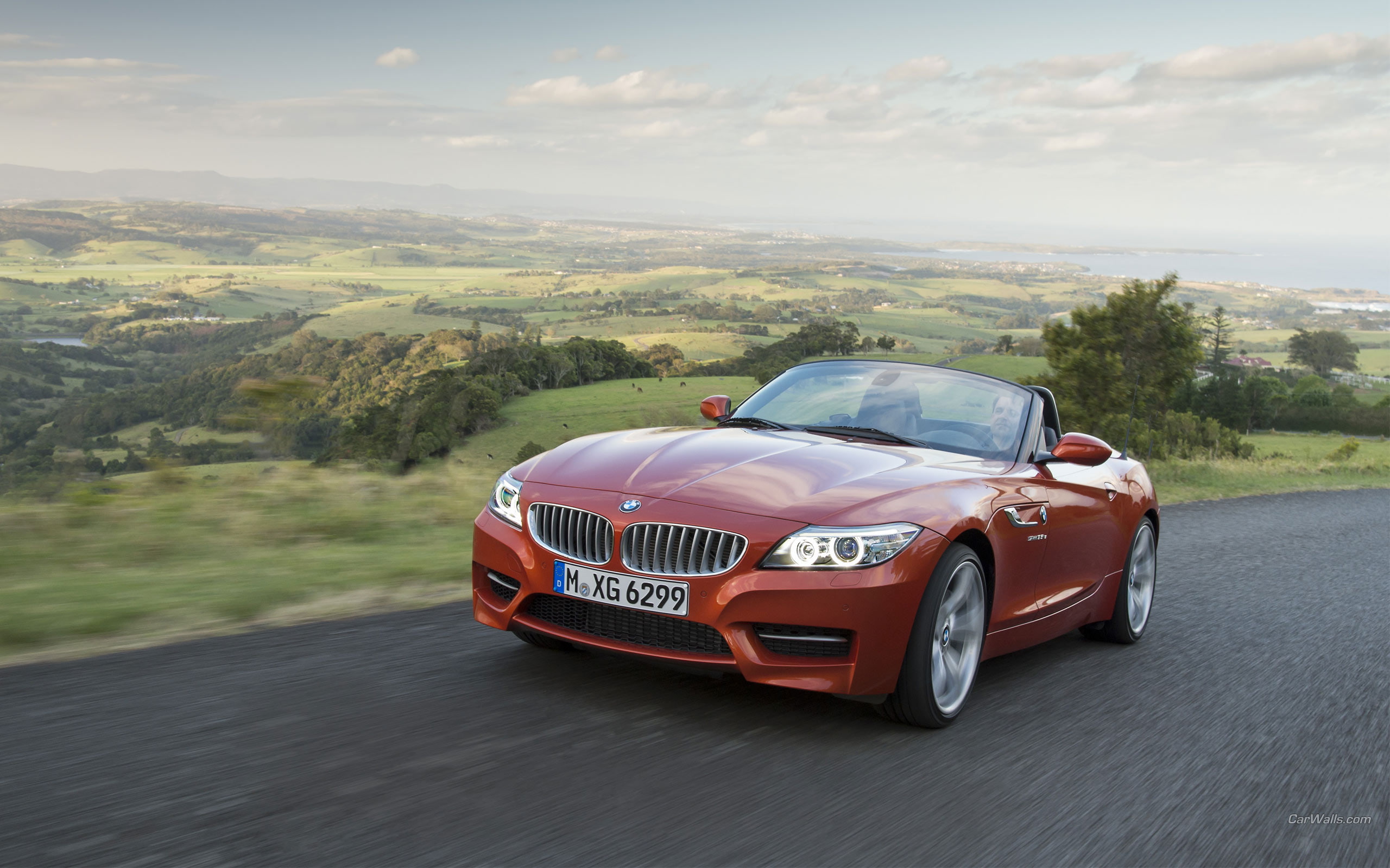 z, coupe, red, z4, hd, 2K, convertible, cars, bmw, HD Wallpaper