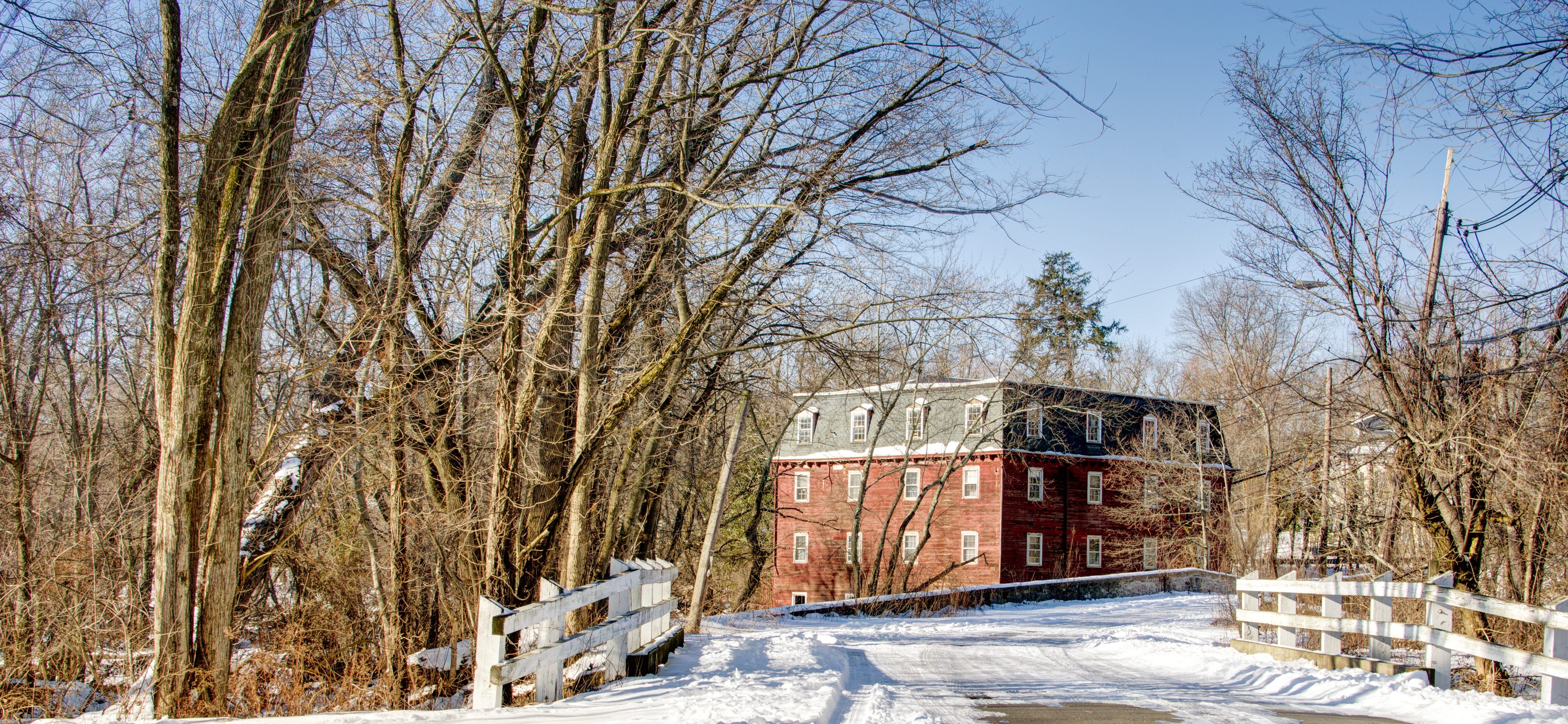 building exterior, sky, covering, day, winter, no people, plant, scenics - nature, architecture, tree, united states, 1113 princeton kingston rd, nature, HD Wallpaper
