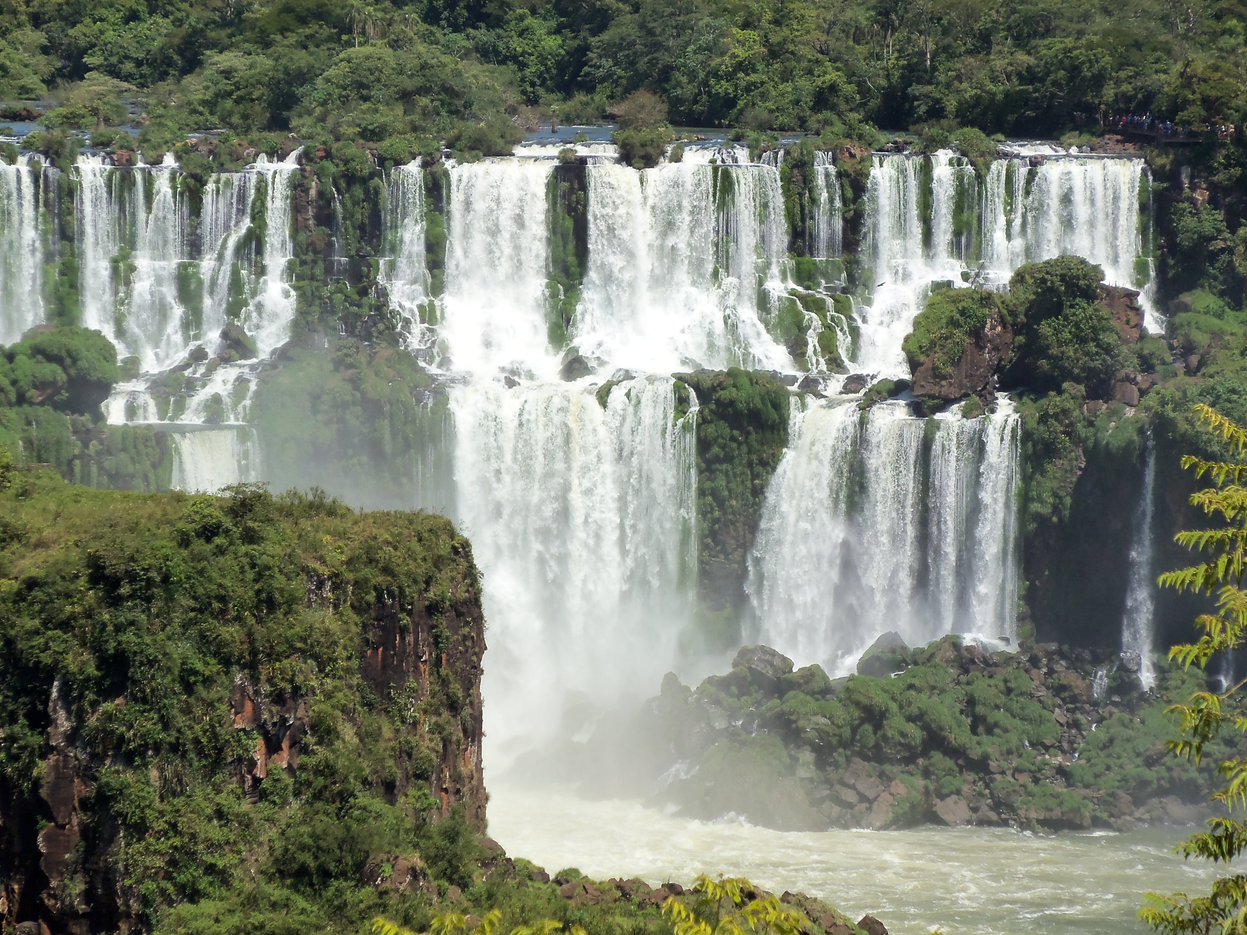4K, flowing, growth, outdoors, land, scenics - nature, foz, foz do iguaçu, no people, long exposure, power in nature, forest, beauty in nature, water, HD Wallpaper
