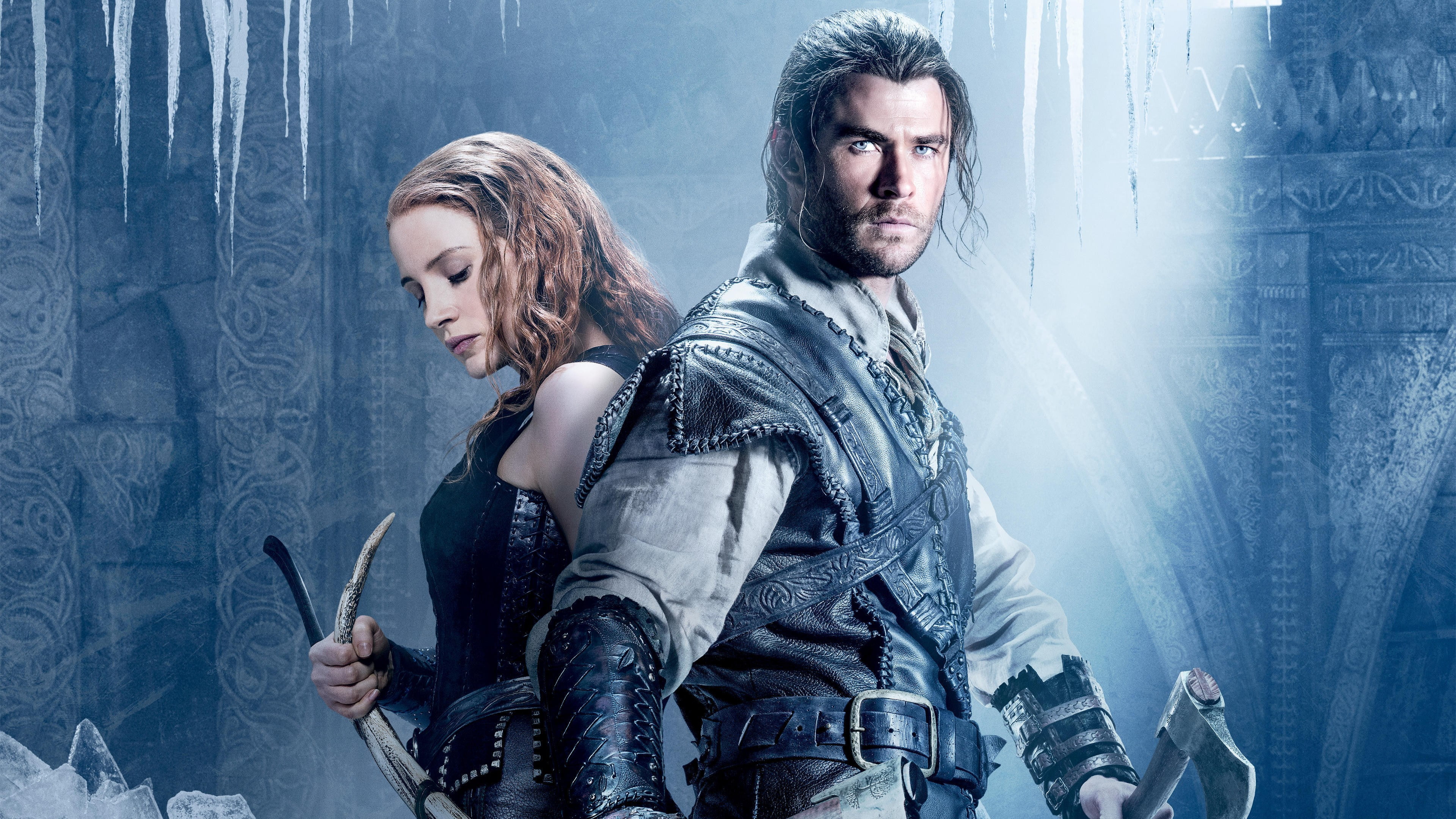 Best Movies, The Huntsman Winters War, movie, hansel, Jessica Chastain, Chris Hemsworth, gretel, 4K, HD Wallpaper