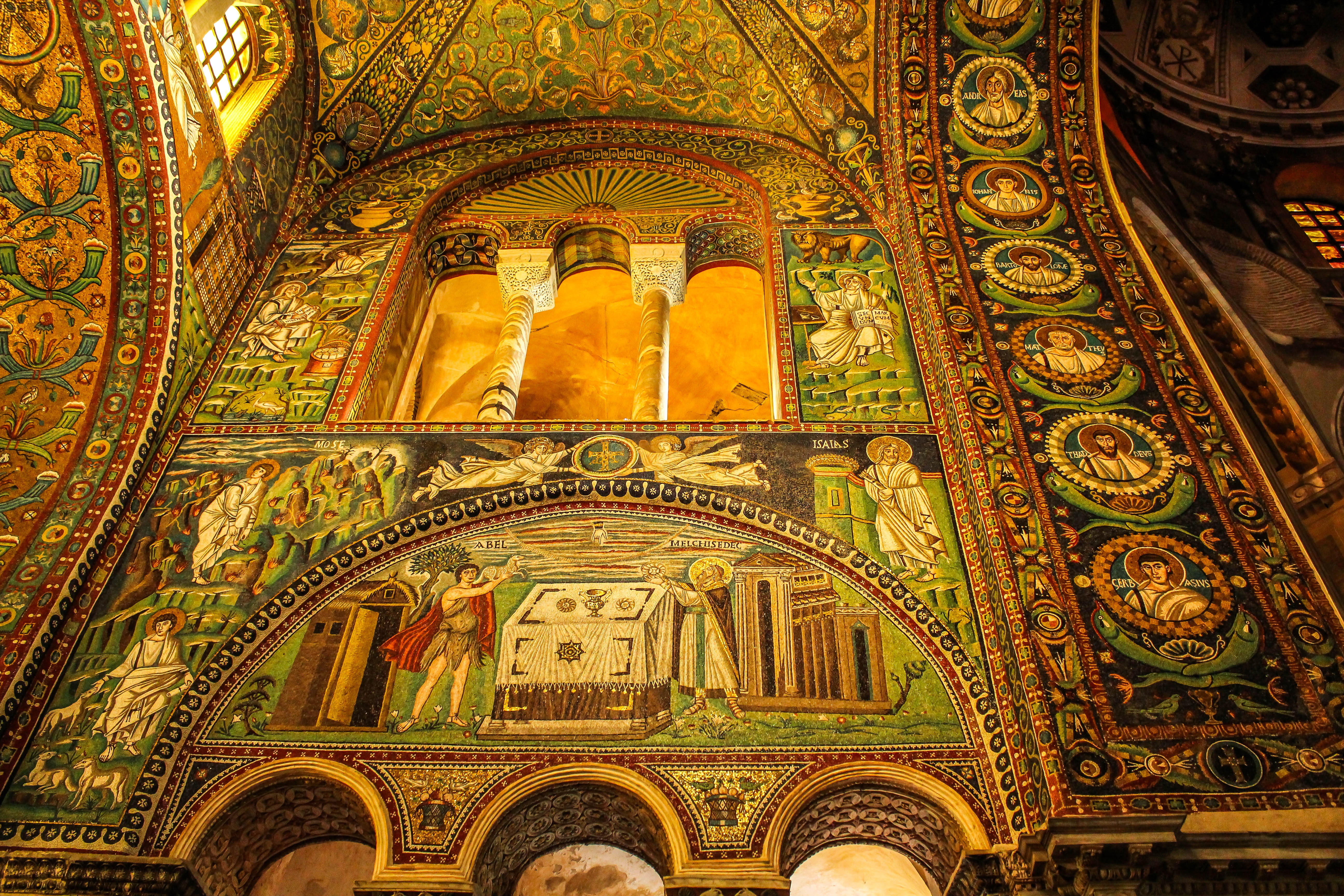 lights, religion, architecture, building, travel destinations, places of interest, ravenna, ceiling, islam, summer, art and craft, building exterior, place of worship, HD Wallpaper