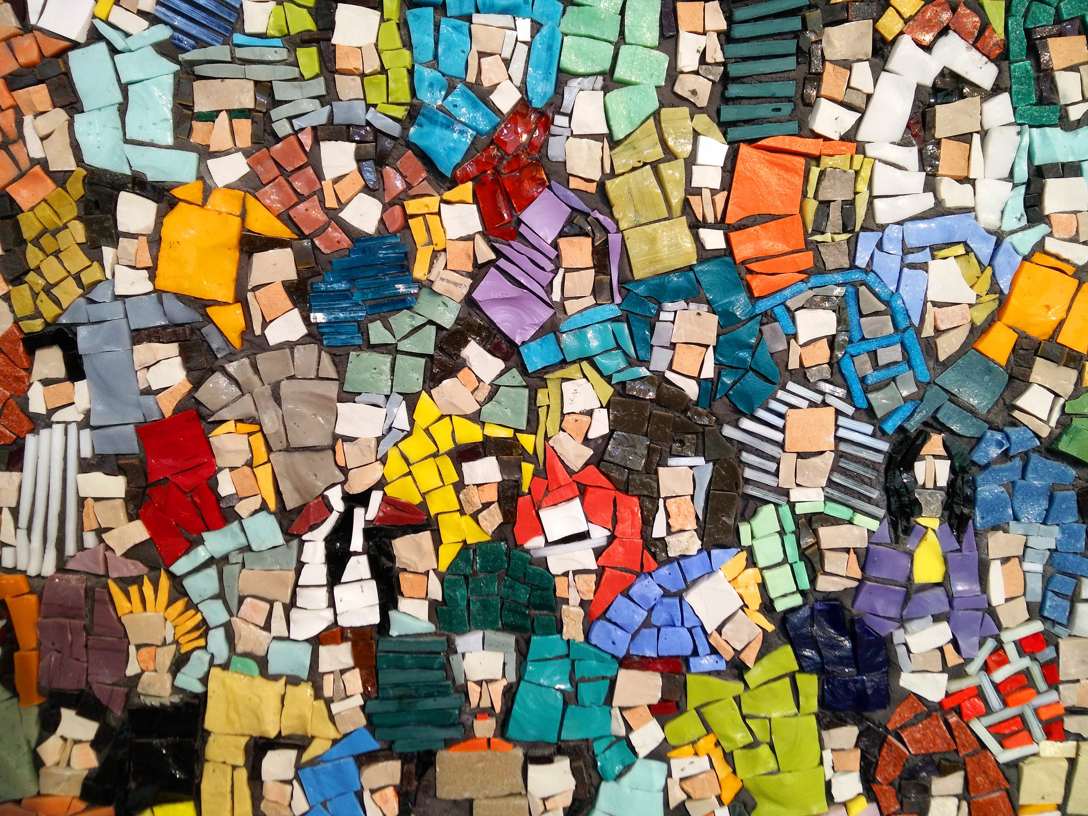 full frame, multi colored, mosaics, variation, abundance, multicolored, indoors, 4K, choice, human representation, day, representation, wall, ravenna, HD Wallpaper