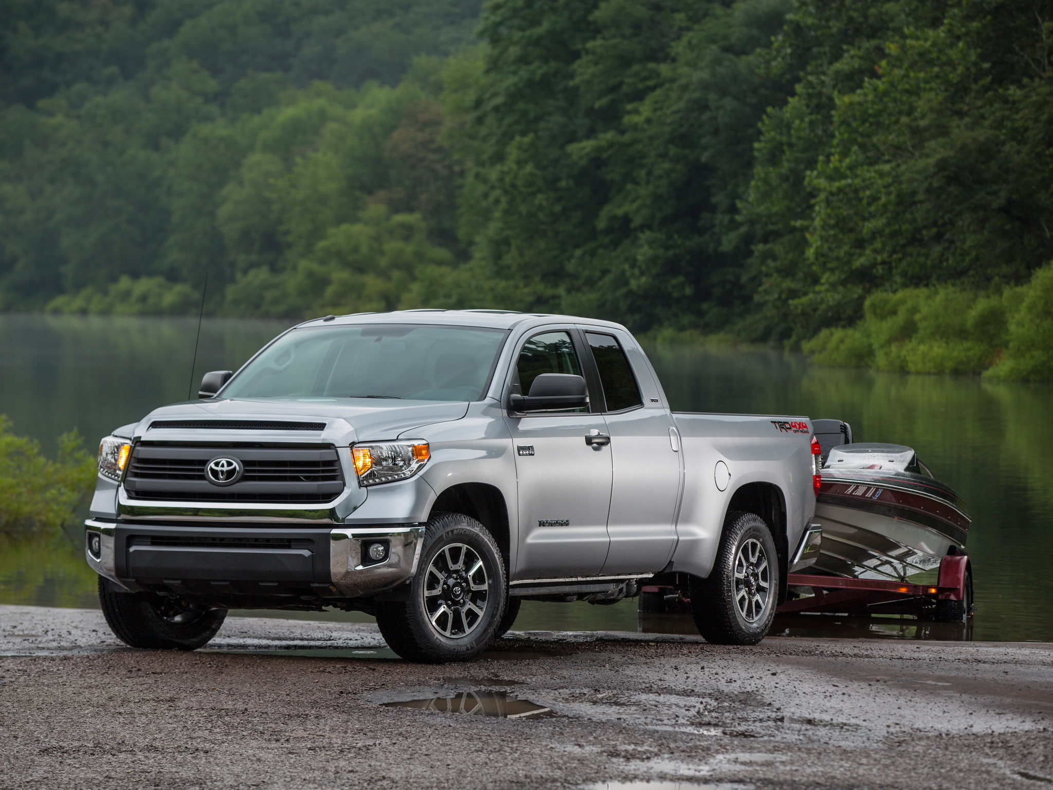 double, 2014, 4x4, tundra, 1080P, sr5, cab, toyota, trd, pickup, HD Wallpaper