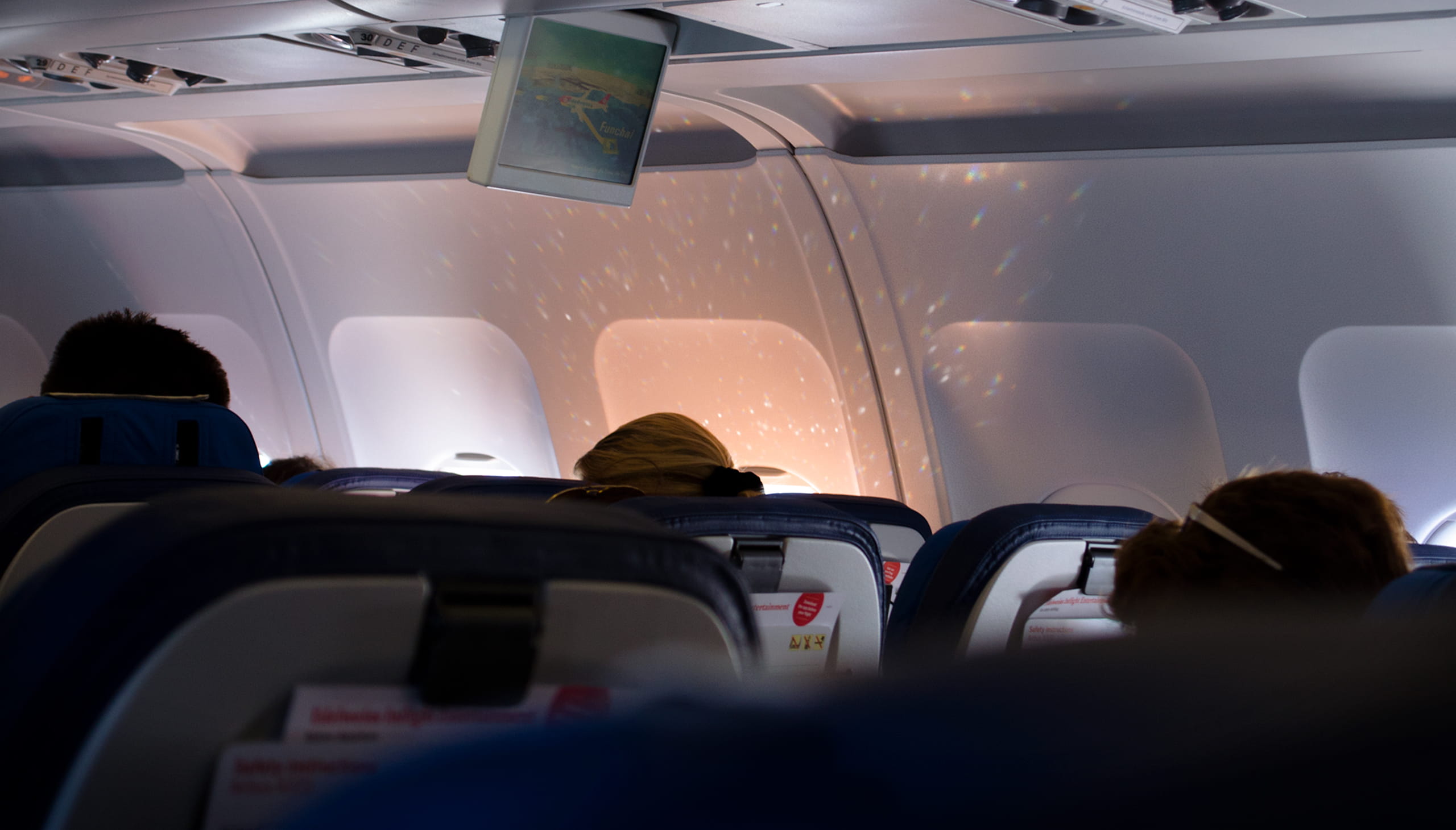 journey, mode of Transport, flying, land Vehicle, projection, travel, rear view, person, sitting, airplane, 2K, driving, airplane seat, white, lights, HD Wallpaper