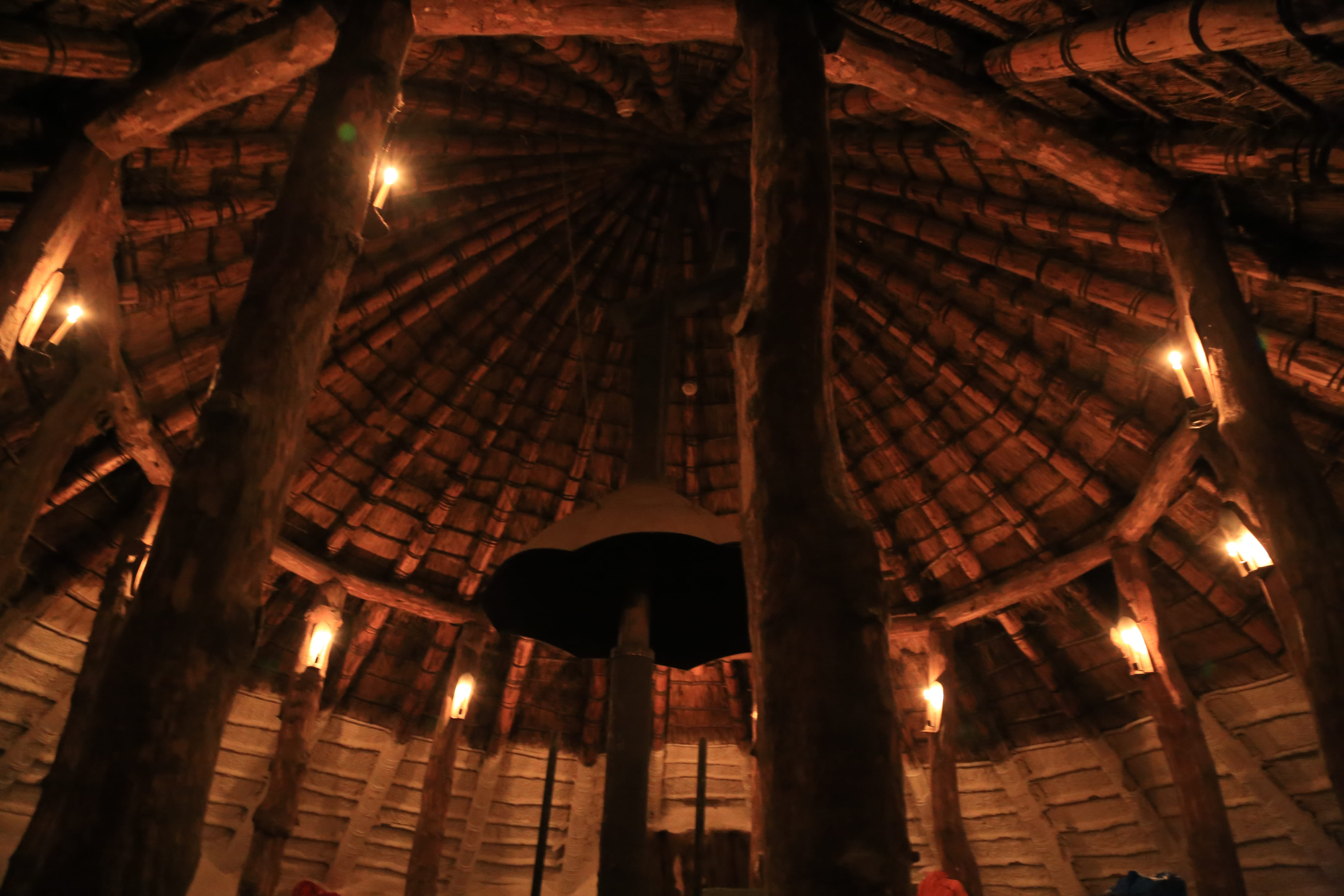 ceiling, lantern, illuminated, roof, mabie forest, yurt, pendant light, nature, paper lantern, candles, united kingdom, architecture, low angle view, night, HD Wallpaper