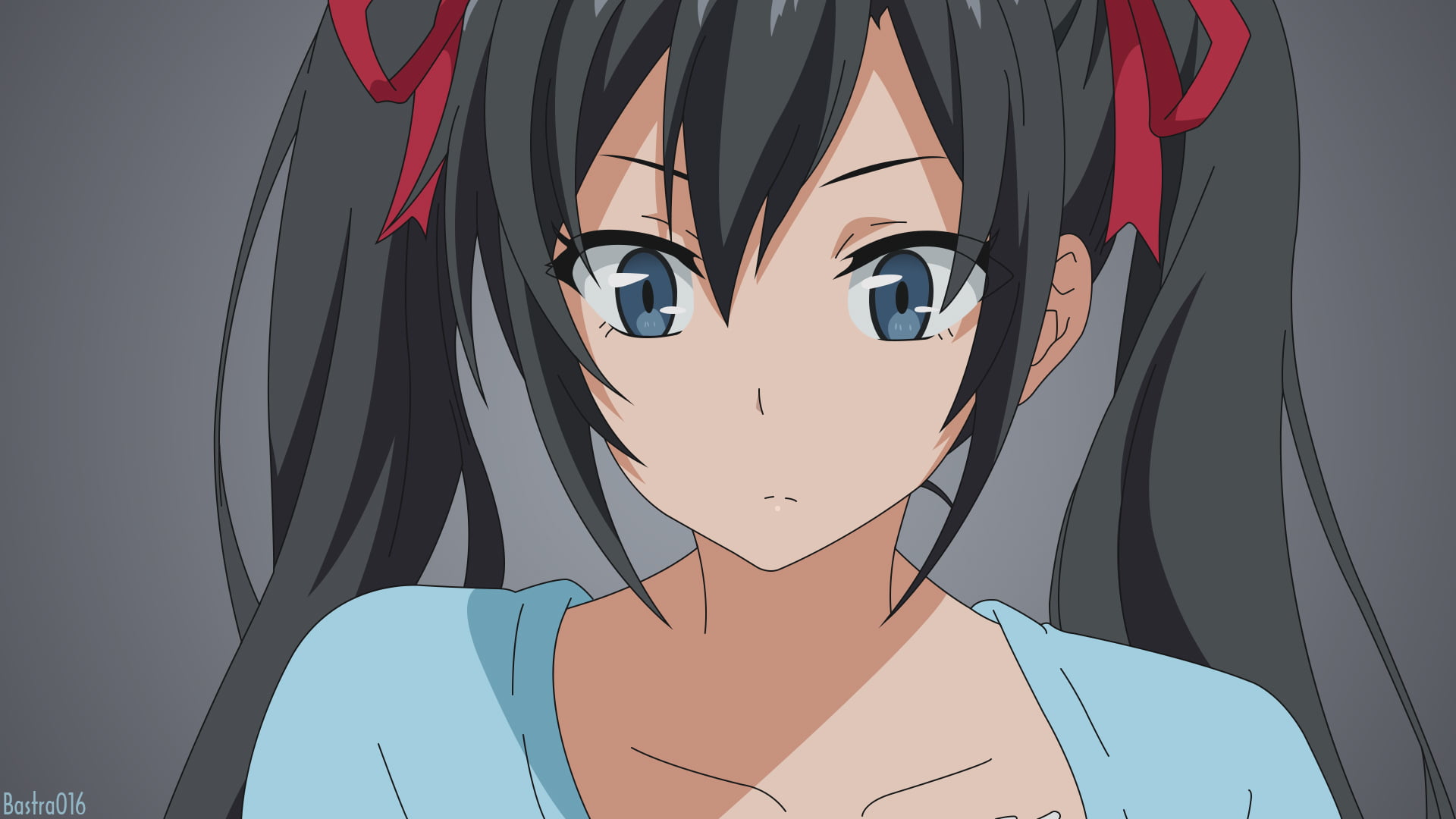 My Teen Romantic Comedy SNAFU, Yahari Ore no Seishun Love Comedy wa Machigatteiru, Anime, Long Hair, Black Hair, Blue Eyes, Twintails, 1080P, Yukino Yukinoshita, HD Wallpaper
