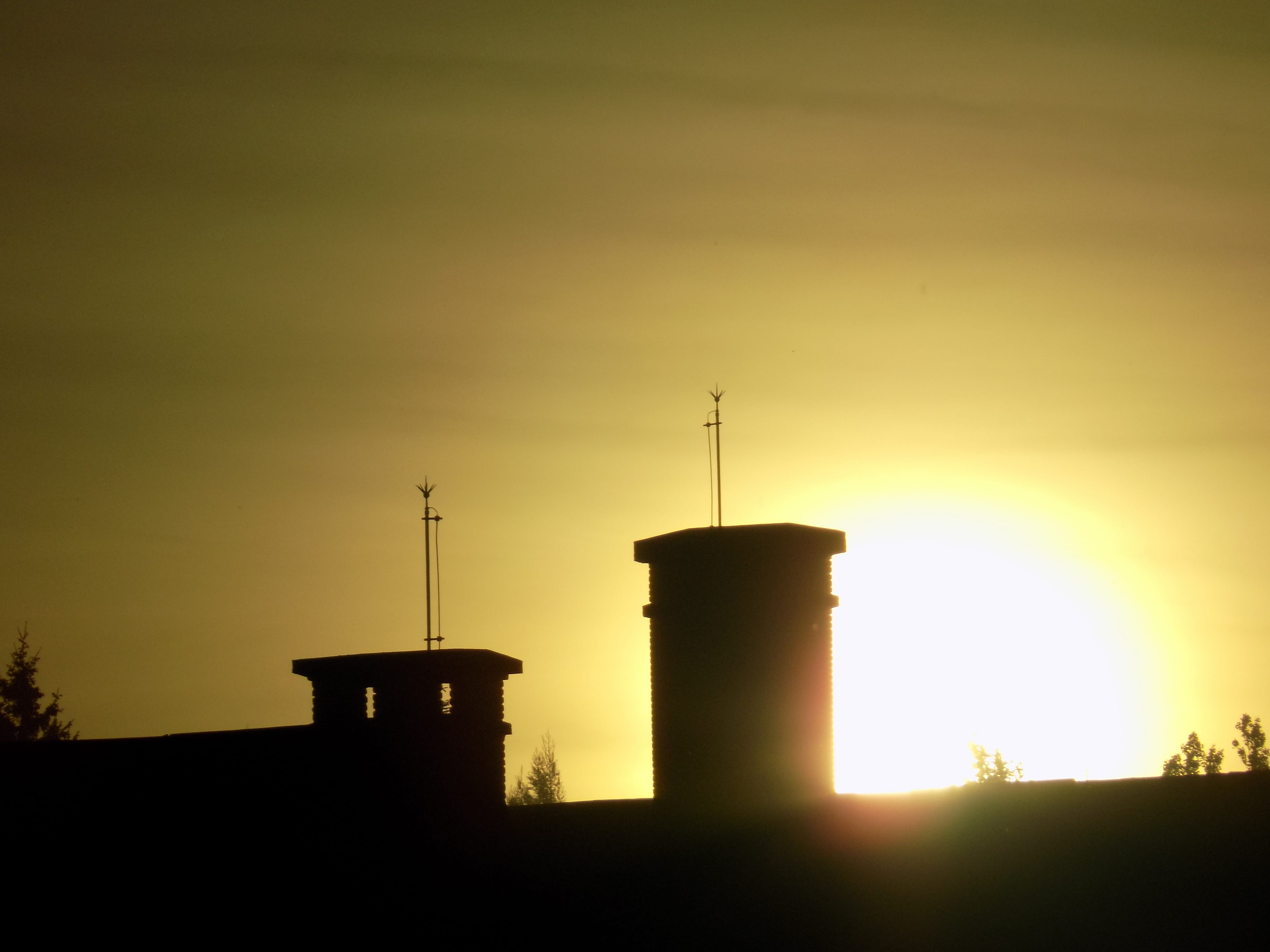 water conservation, nature, outdoors, san carlos de bariloche, architecture, no people, water tower - storage tank, 5K, storage tank, orange color, contrast, HD Wallpaper