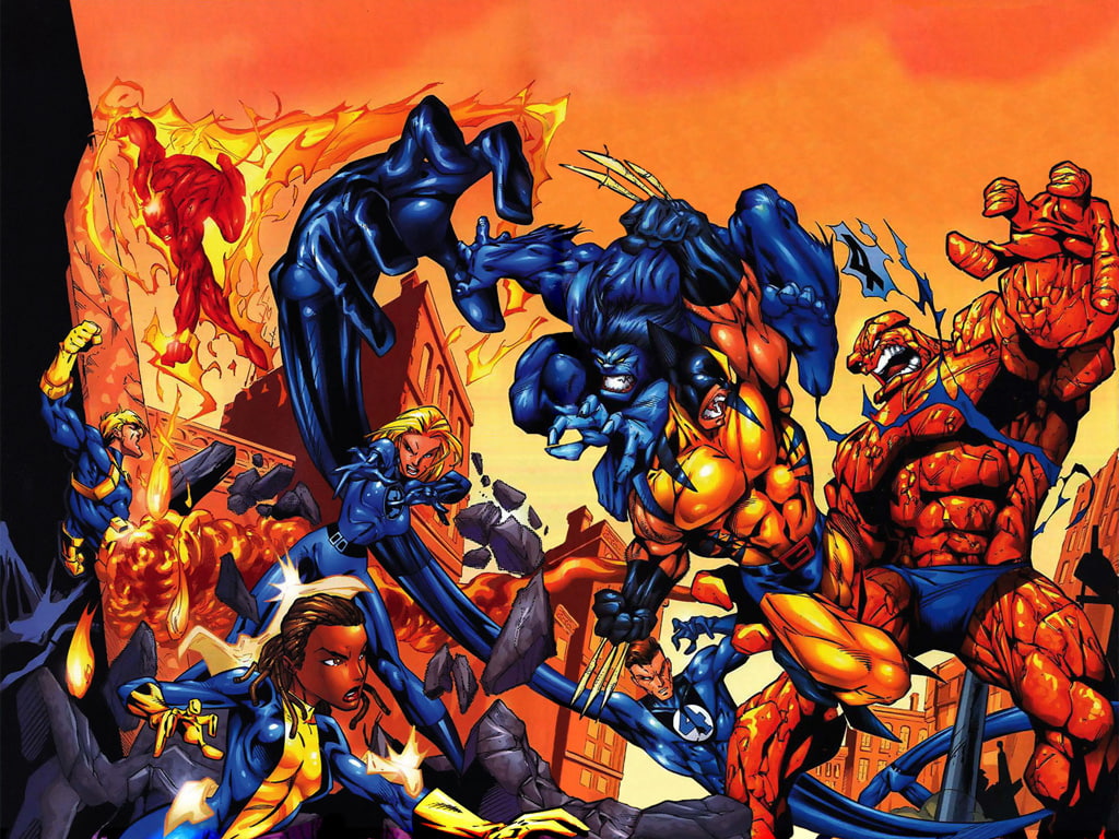 480P, comics, men, fantastic, x, hd, illustration, HD Wallpaper