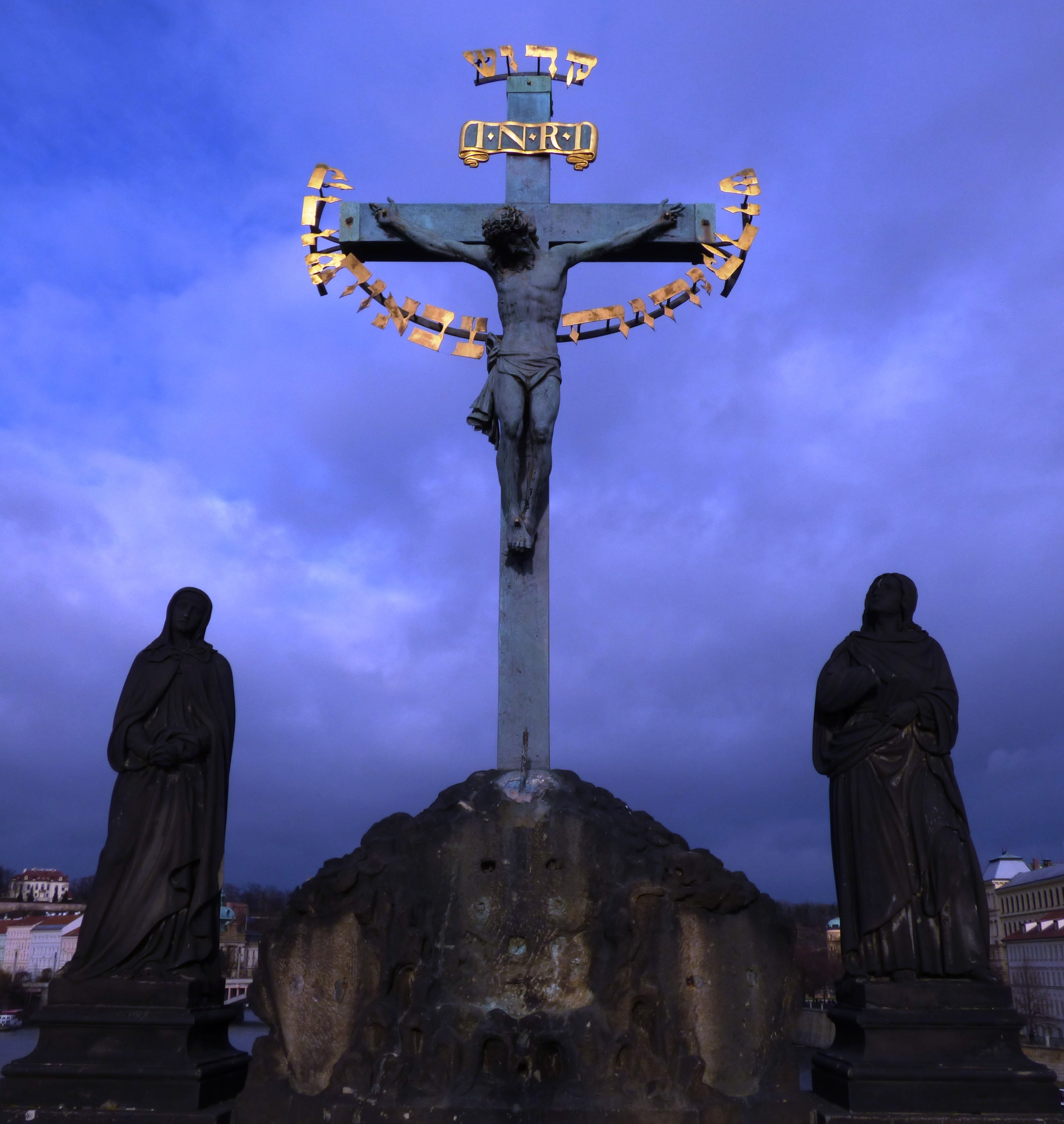 no people, statue, faith, god, sculpture, religion, spirituality, belief, cross, art and craft, symbol, stations of the cross, jesus, the passion, christ, Phone HD Wallpaper