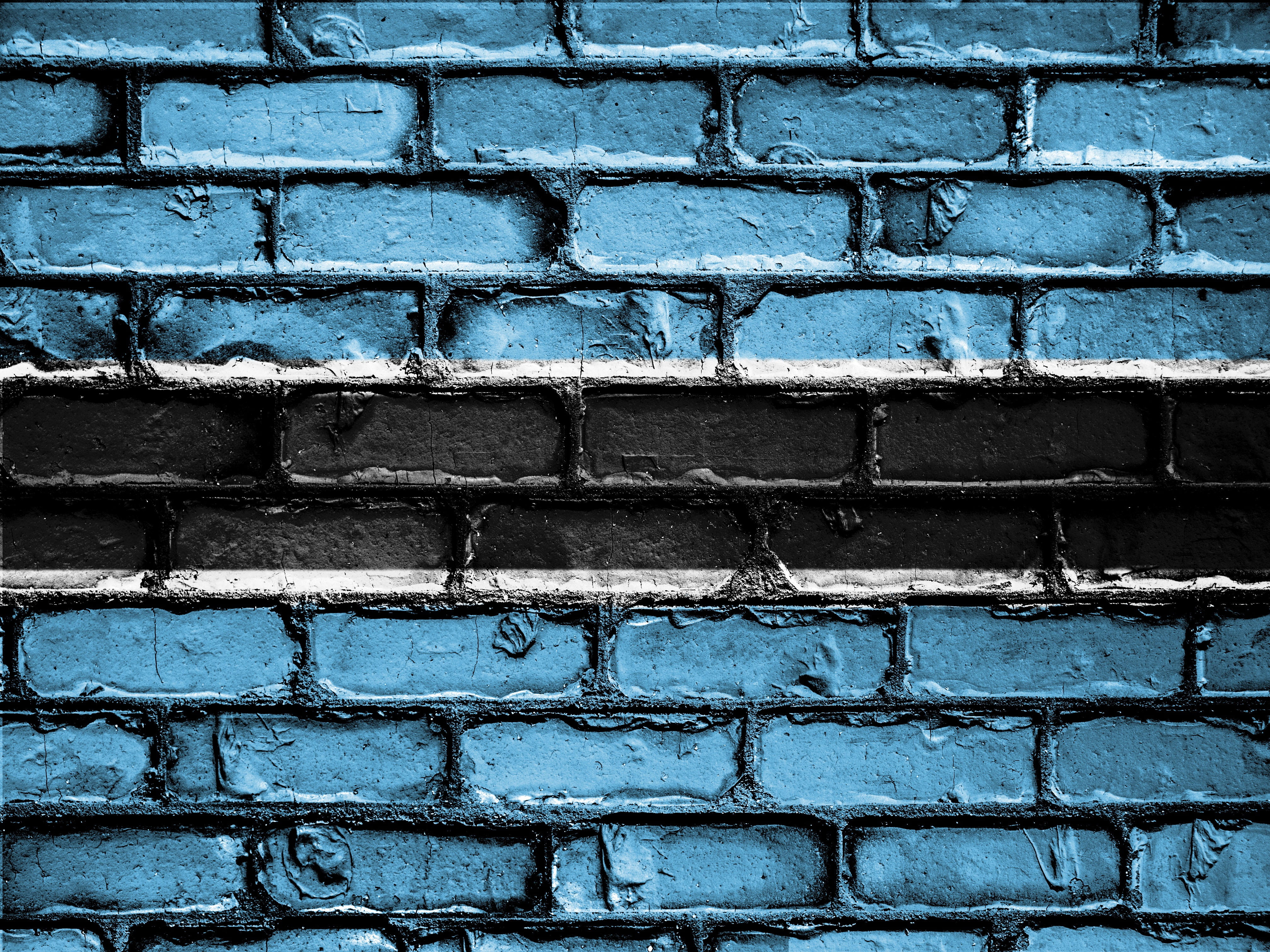 built structure, full frame, symbol, botswana, patriotism, textured, blue, bricks, flag, building exterior, patriot, nature, no people, brick wall, day, HD Wallpaper