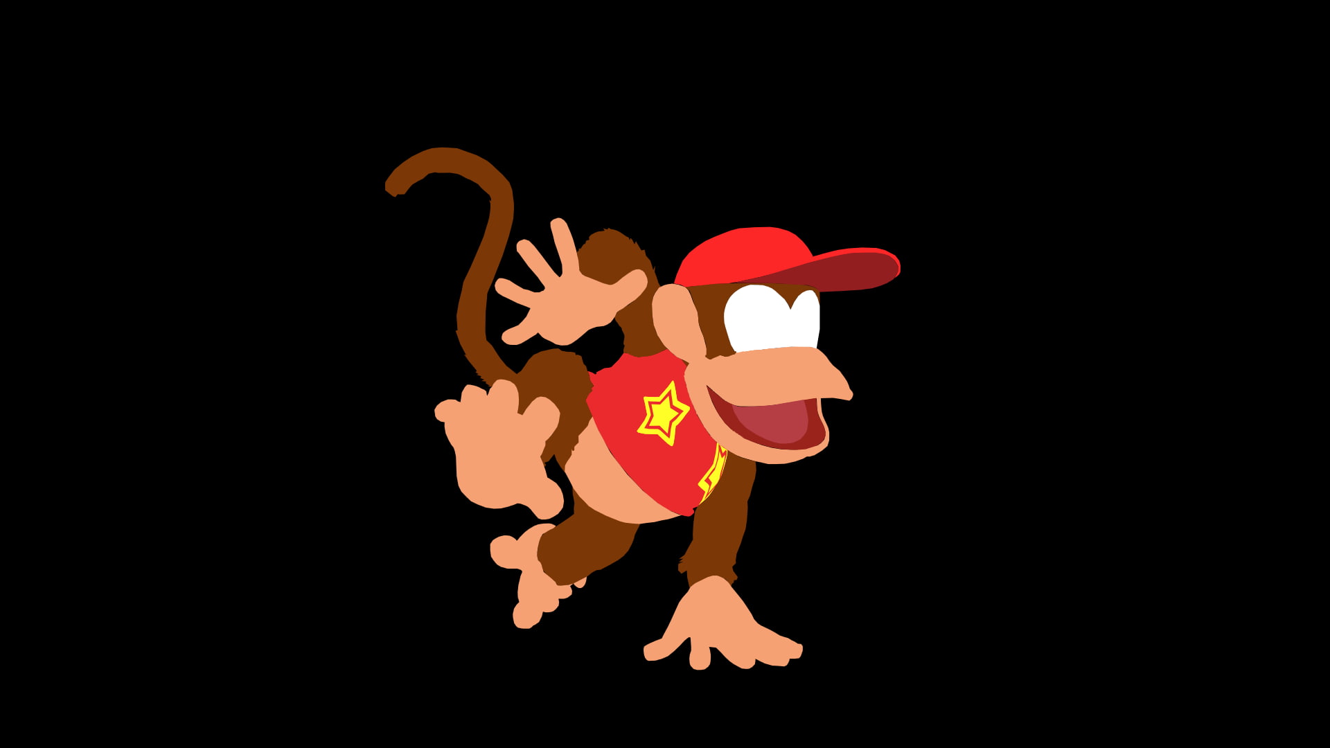 Nintendo, Super Smash Bros., Diddy Kong, 1080P, Super Smash Bros. for Nintendo 3DS and Wii U, Minimalist, HD Wallpaper