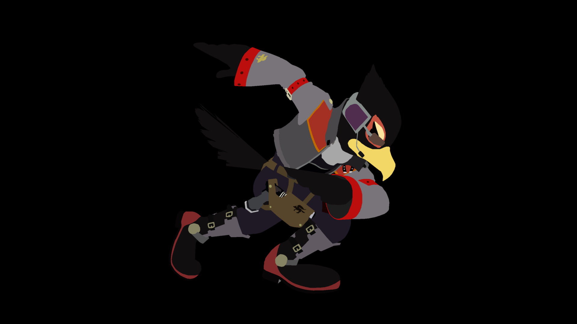 Falco Lombardi, Super Smash Bros. for Nintendo 3DS and Wii U, Super Smash Bros., Minimalist, Nintendo, 1080P, HD Wallpaper