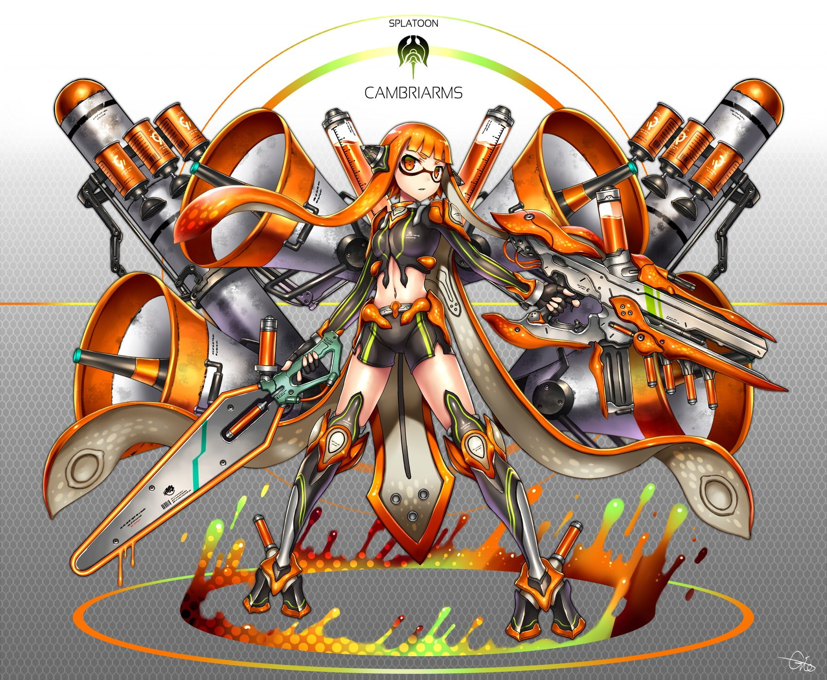 Mecha, Video Game, Splatoon, Inkling (Splatoon), 720P, HD Wallpaper