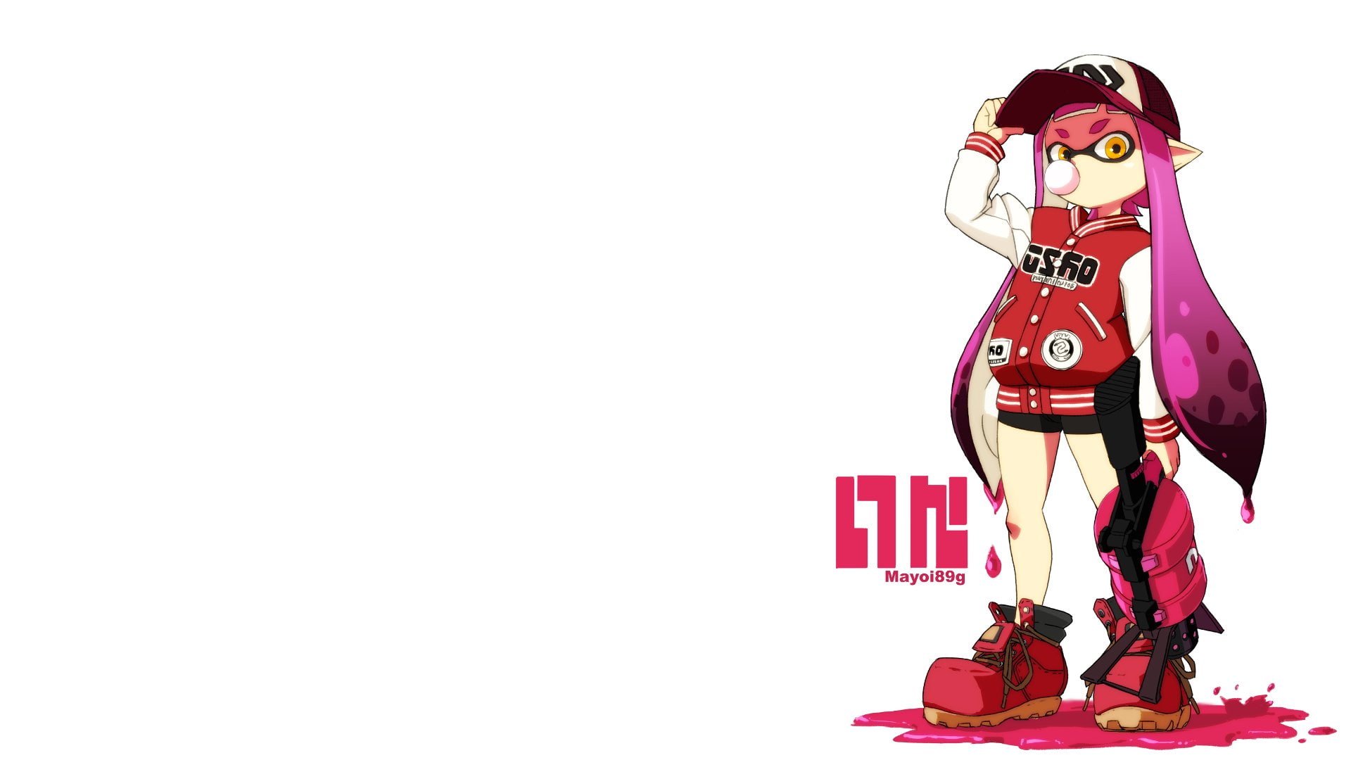 1080P, Girl, Video Game, Splatoon, Inkling (Splatoon), Gun, HD Wallpaper