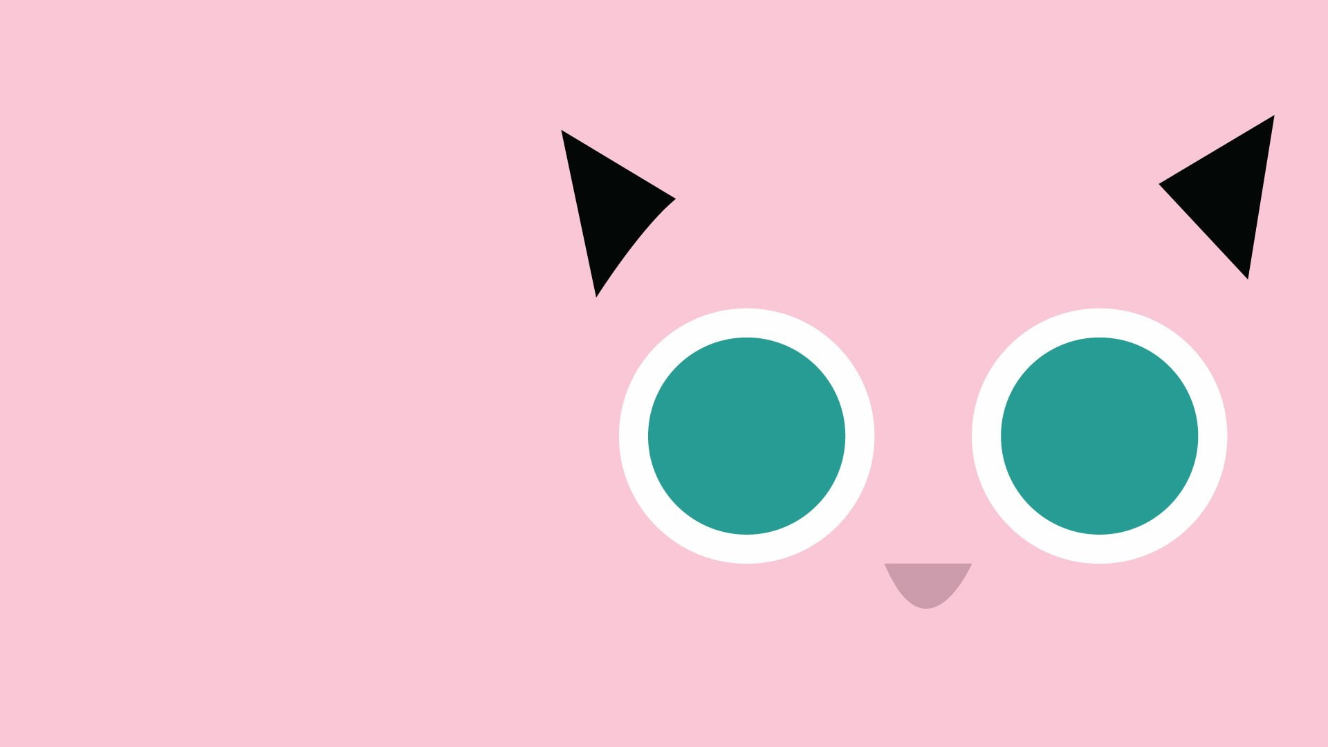 Minimalist, computer icon, choice, Pokémon, symbol, Jigglypuff (Pokémon), no people, communication, 1080P, studio shot, copy space, colored background, HD Wallpaper
