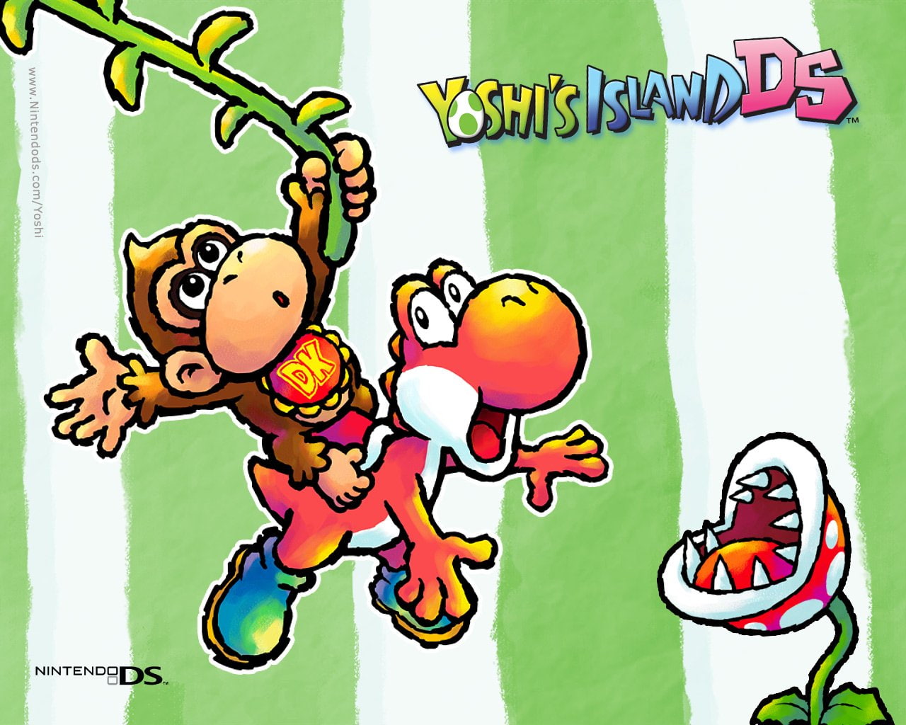 Piranha Plant, 720P, Yoshi, Mario, Yoshis Island Ds, HD Wallpaper