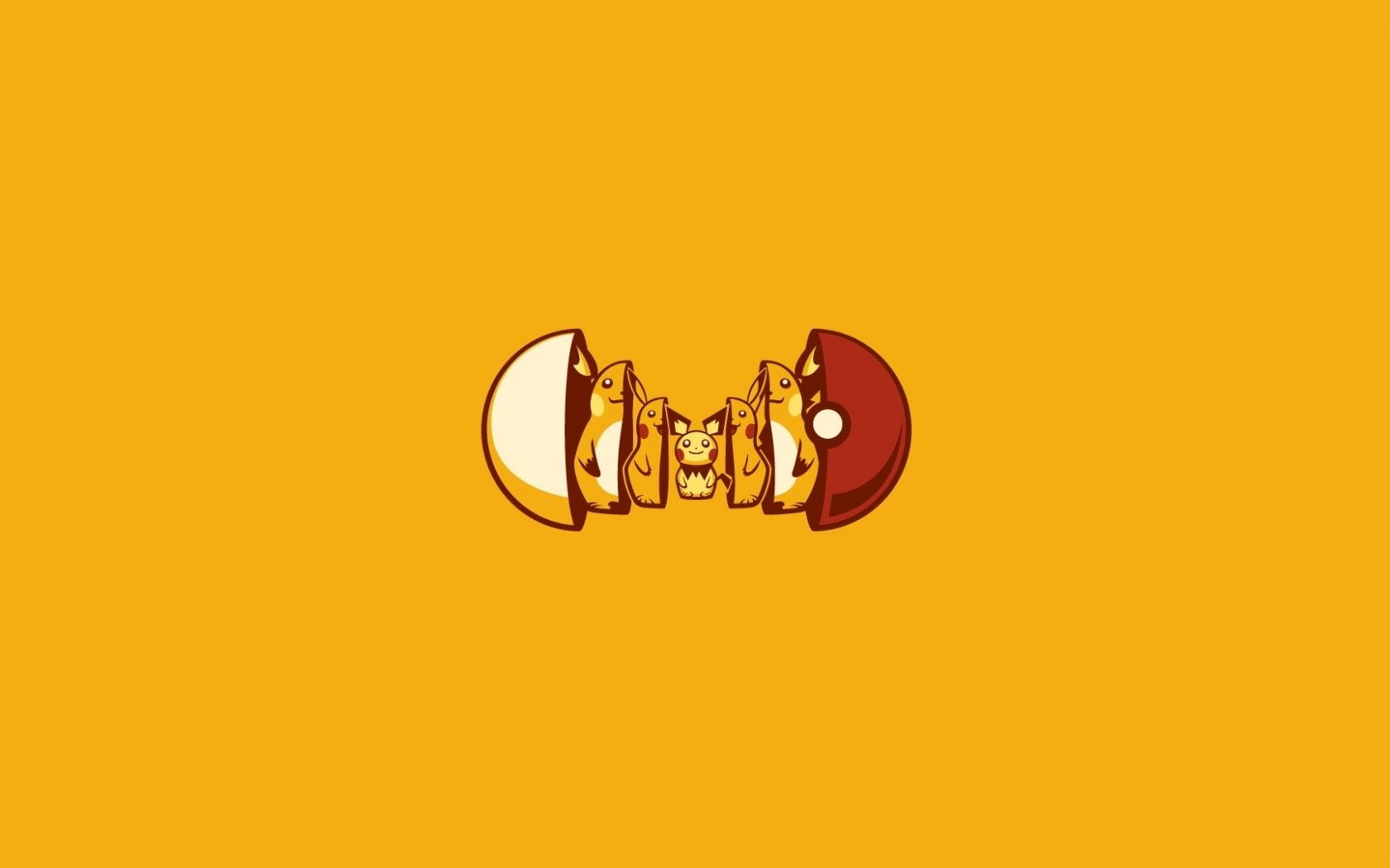 Pokeball, Pokémon, Pikachu, pokemon, 720P, illustration, Pichu (Pokémon), ball, Raichu (Pokémon), HD Wallpaper